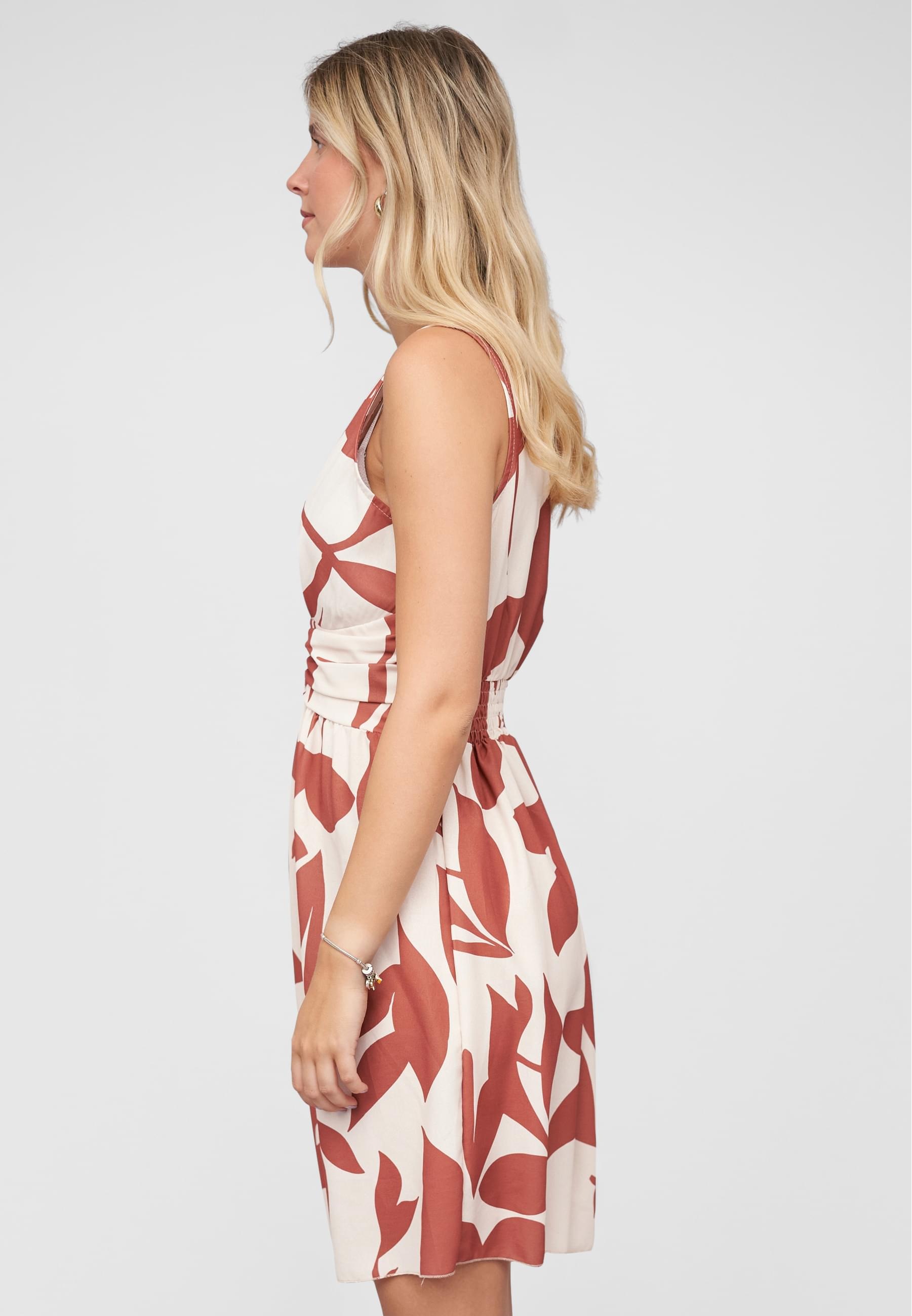 CLOUD 5IVE Shirtkleid »CLOUD 5IVE Dress with floral print copper« 1 Stk. tlg.