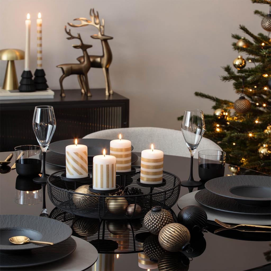 Villeroy & Boch Adventskranz »Adventskranz Christmas Chic ø 36 cm schwarz« Abwischbar