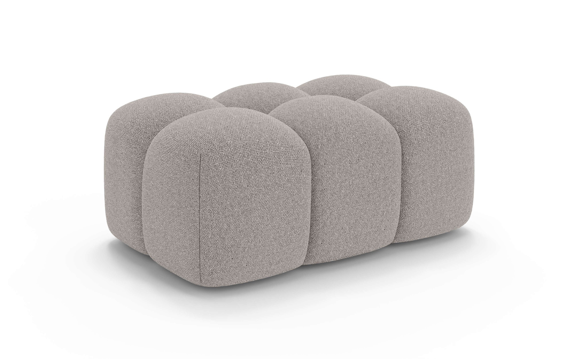 OTTO home Polsterhocker »KALLIE Sitzhocker, Bubble-Optik, Maße B/T/H: 90/60/44 cm«, moderne Steppung, hoher Sitzkomfort und modernes Design