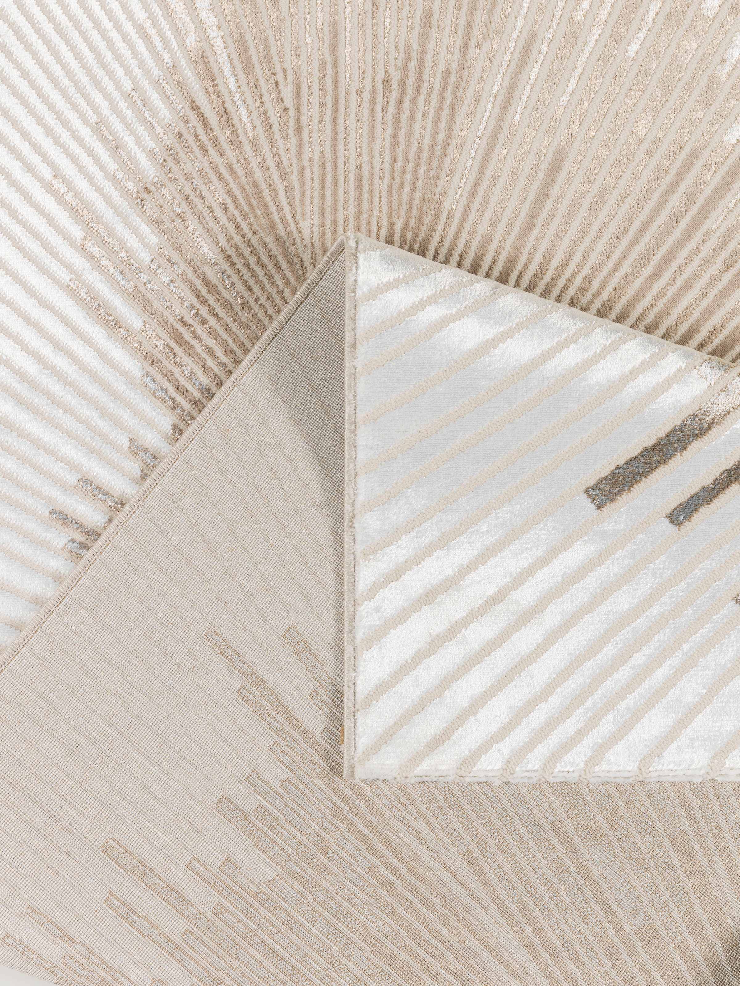 Leonique Teppich »Elora«, rechteckig, Kurzflor, | Tief BAUR Struktur mit Glanz, Hoch kaufen leichtem