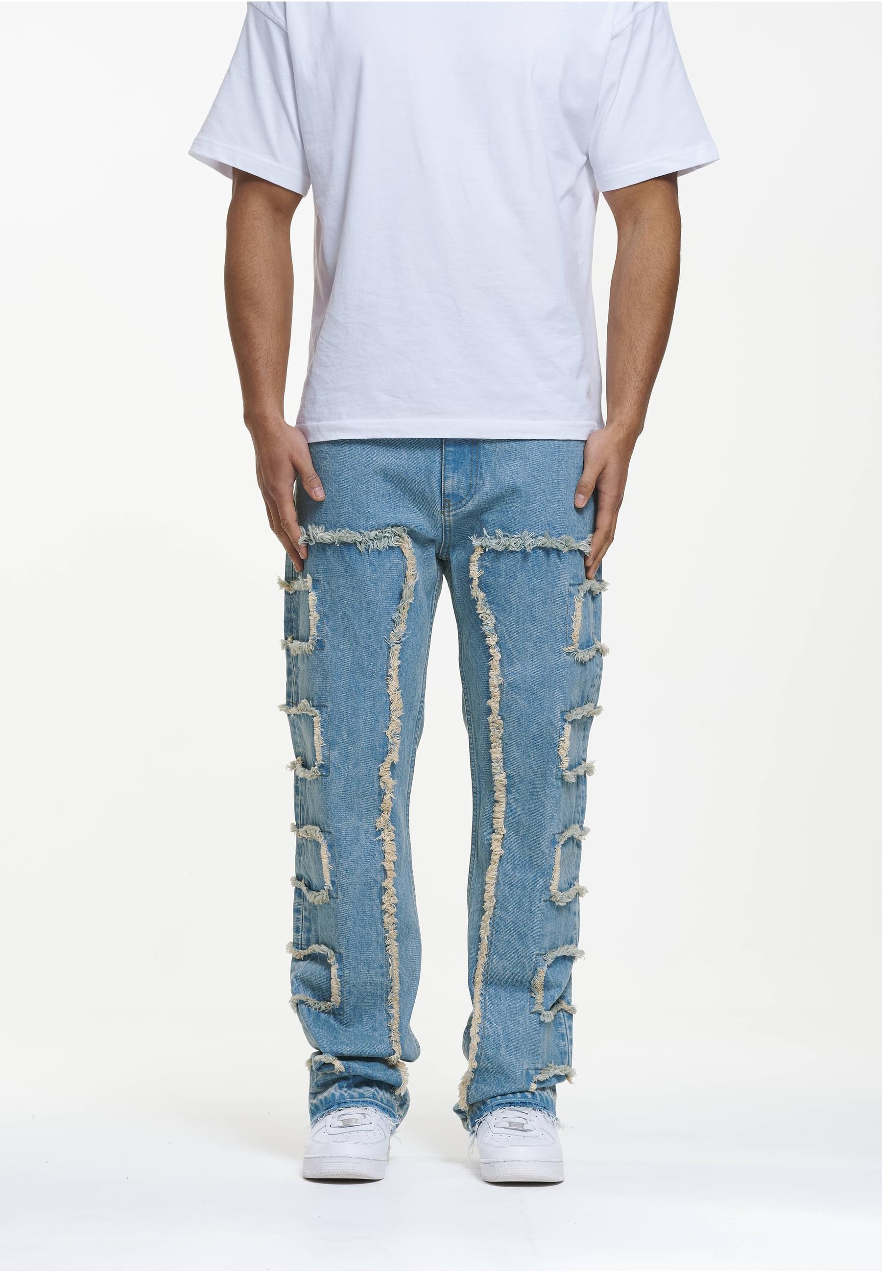 2Y Studios Bequeme Jeans "2Y Studios Kosa Destroyed Straight Jeans" günstig online kaufen