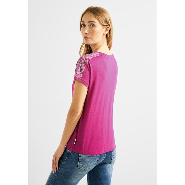 Cecil T-Shirt, aus softem Materialmix bestellen | BAUR