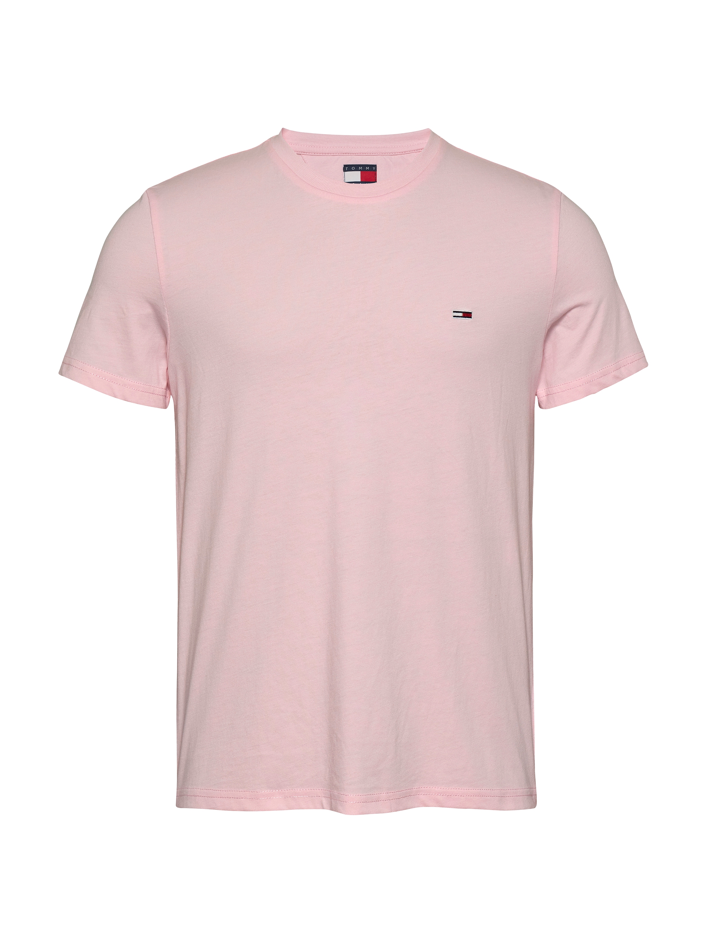 Tommy Jeans T-Shirt »TJM XSLIM JASPE HTR TEE EXT«, Mit Rundhalsausschnitt