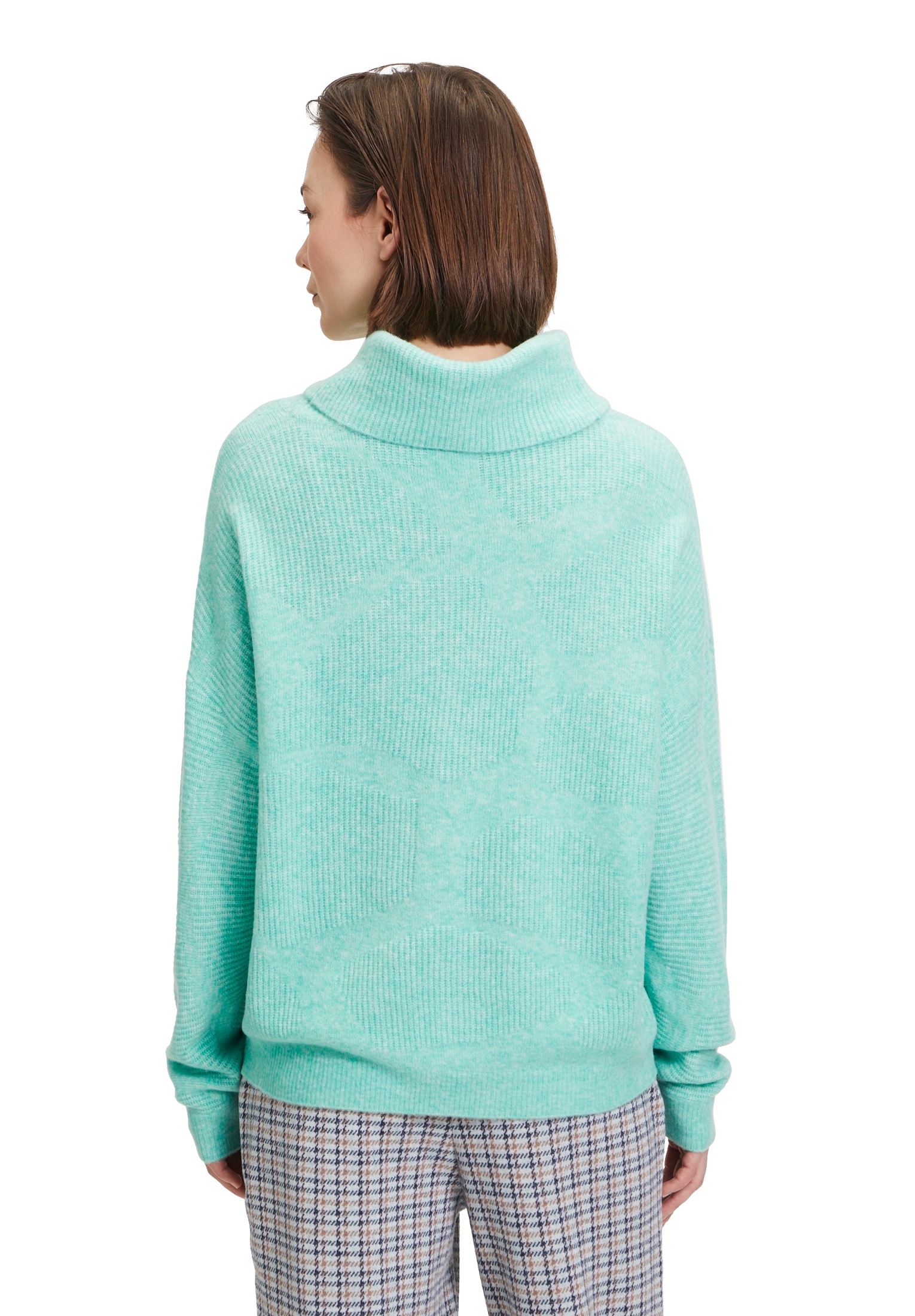 Betty&Co Strickpullover »Betty & Co Damen Strickpullover mit überschnittenen Ärmeln«, (1 tlg.), Rippbündchen
