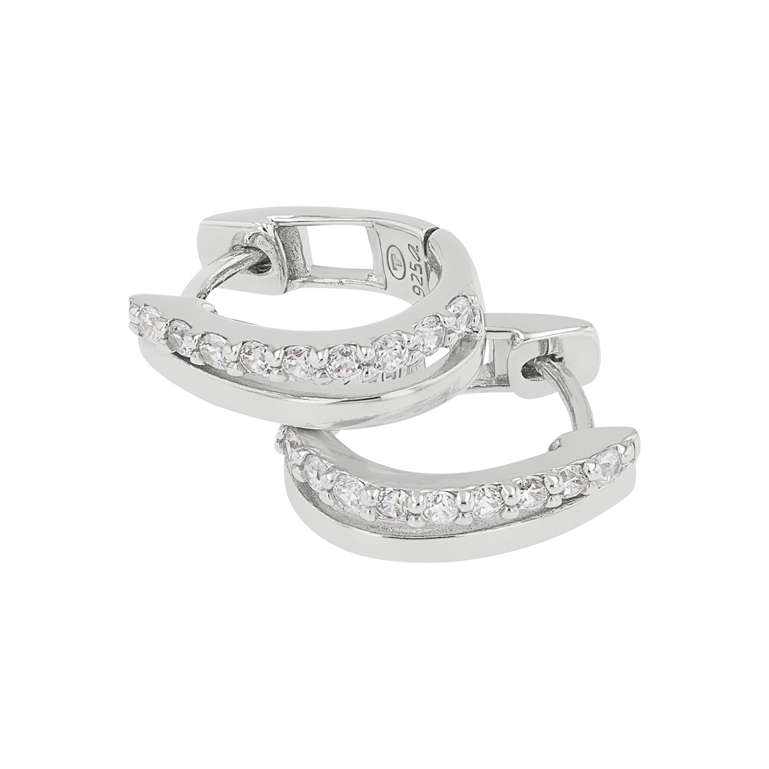 TOM TAILOR Paar Creolen »Schmuck Geschenk Silber 925« mit Zirkonia (synth.)