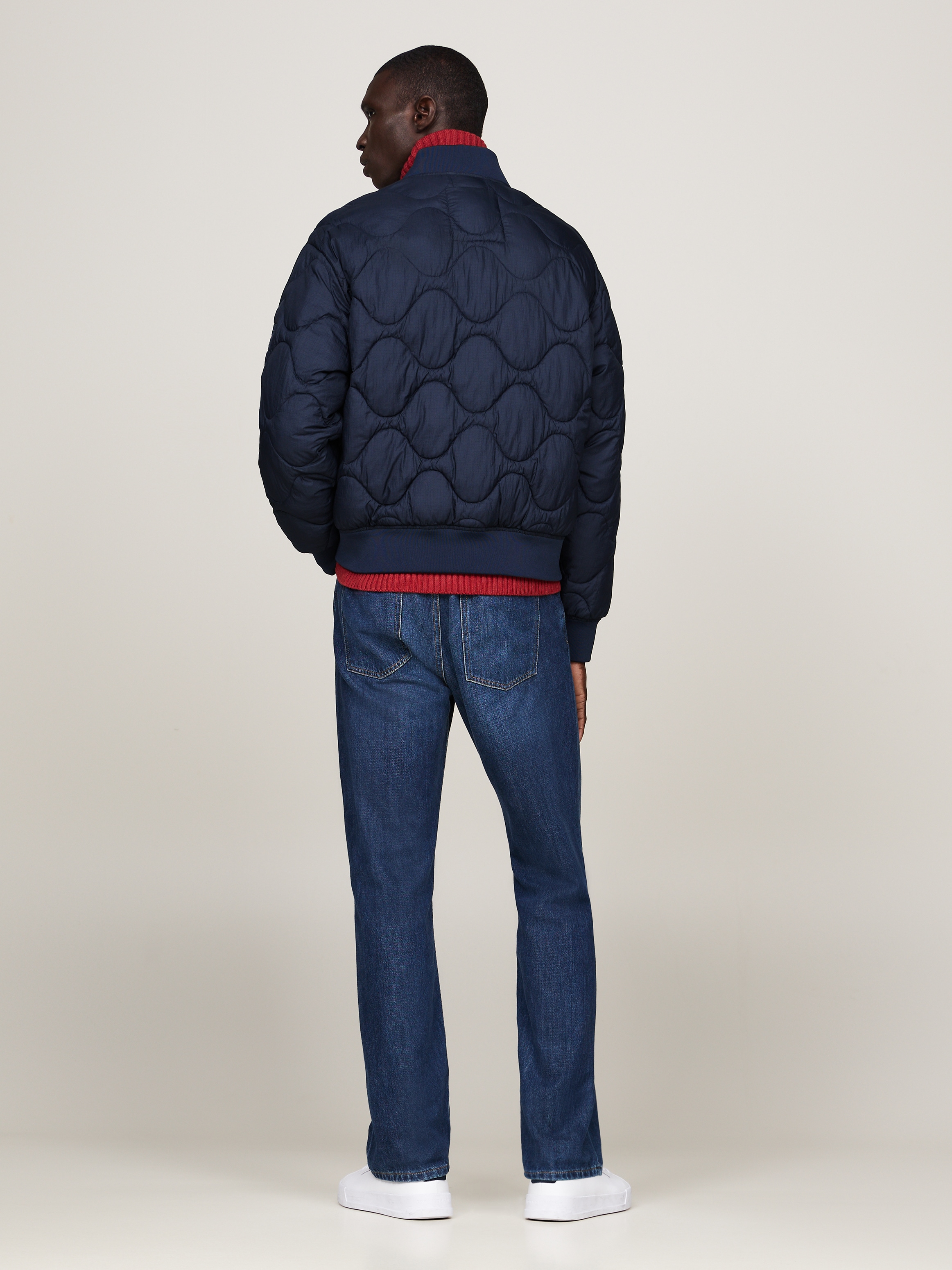 Tommy Hilfiger Steppjacke »ONION QUILTED BOMBER«, ohne Kapuze, mit Stehkragen, modische Steppung