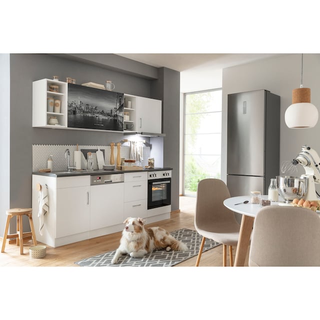 HELD MÖBEL Küchenzeile »Paris«, mit E-Geräten, Breite 220 cm bestellen |  BAUR