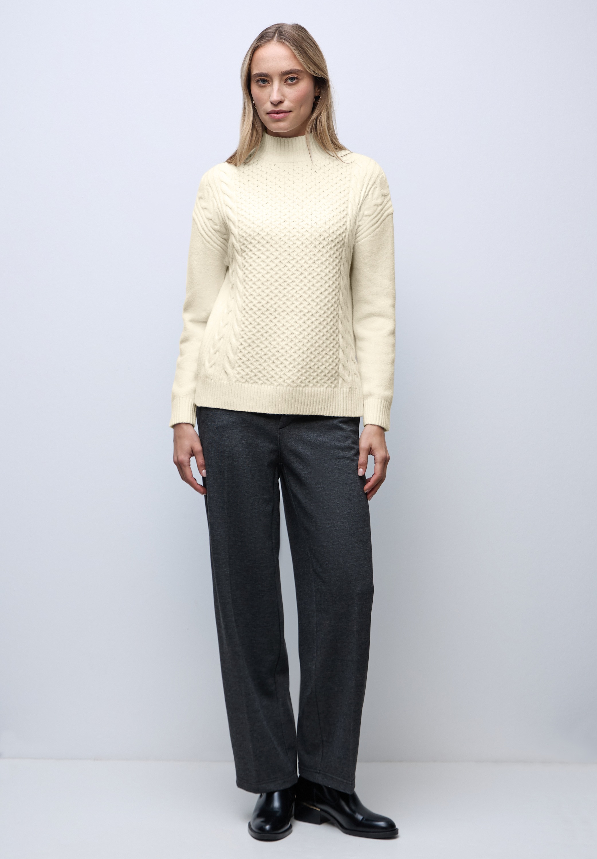 Thumbnail - STREET ONE Rollkragenpullover Grobstrick