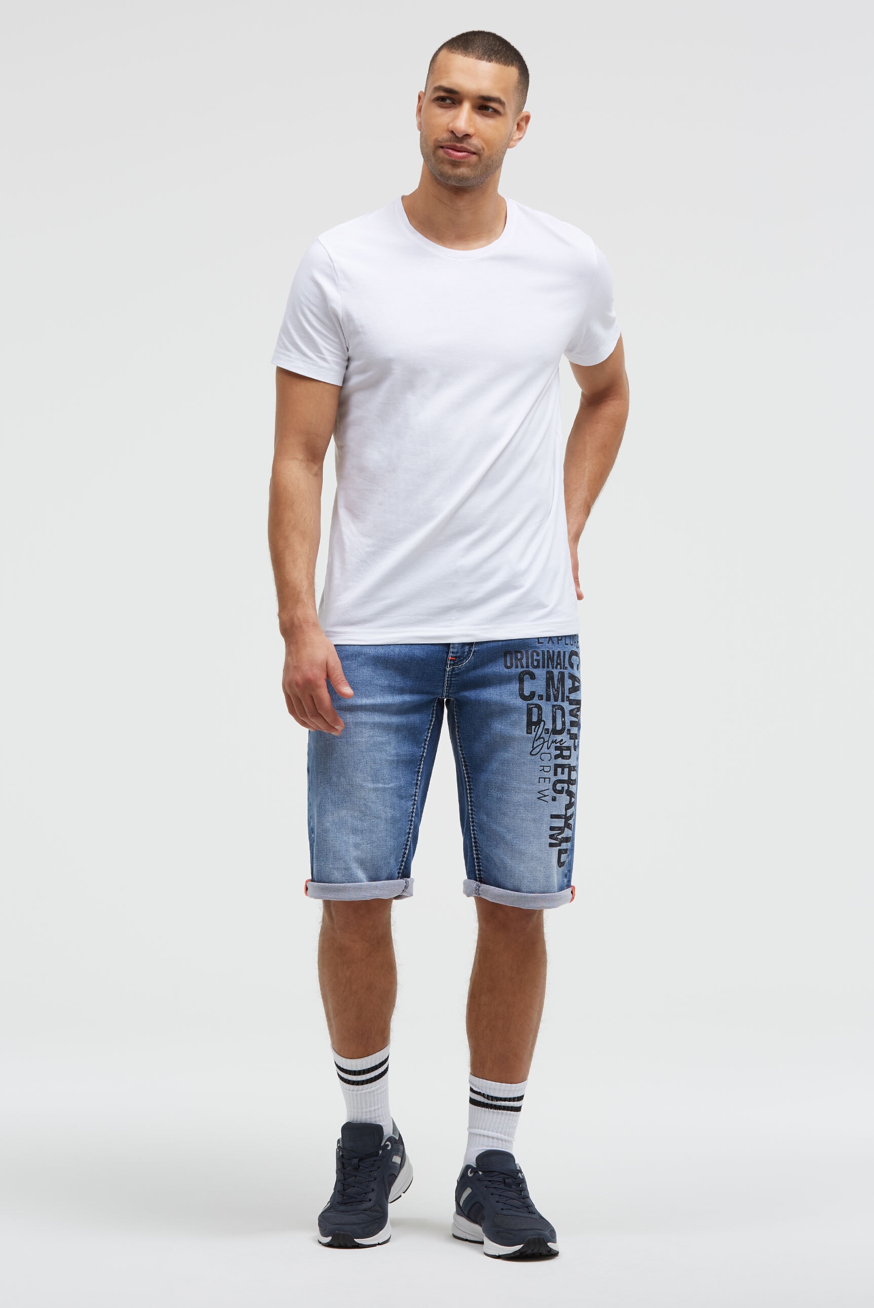 CAMP DAVID Jeansshorts mit Turn-Up Saum