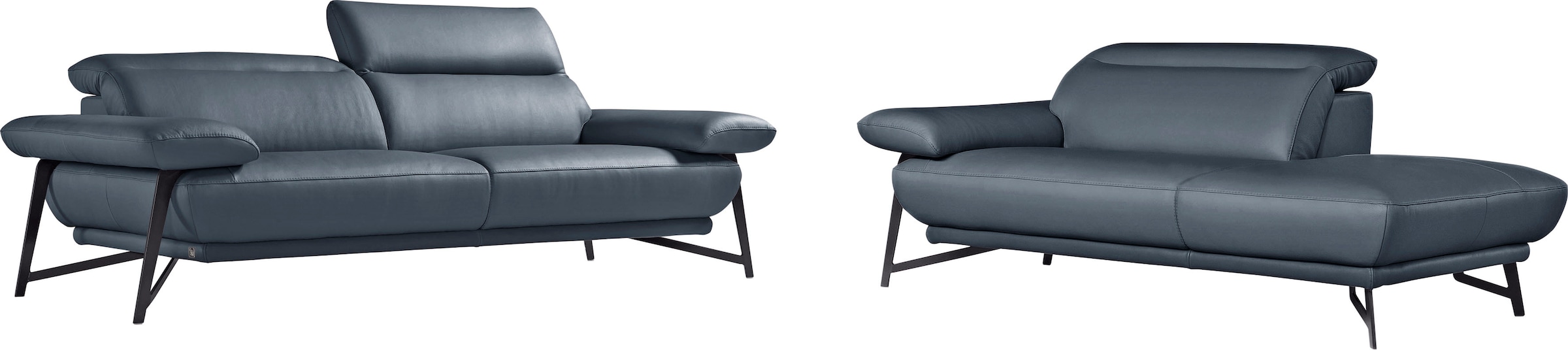 Egoitaliano Sofa "Anais, Design mit hohem Sitzkomfort, Fußfarbe schattengra günstig online kaufen