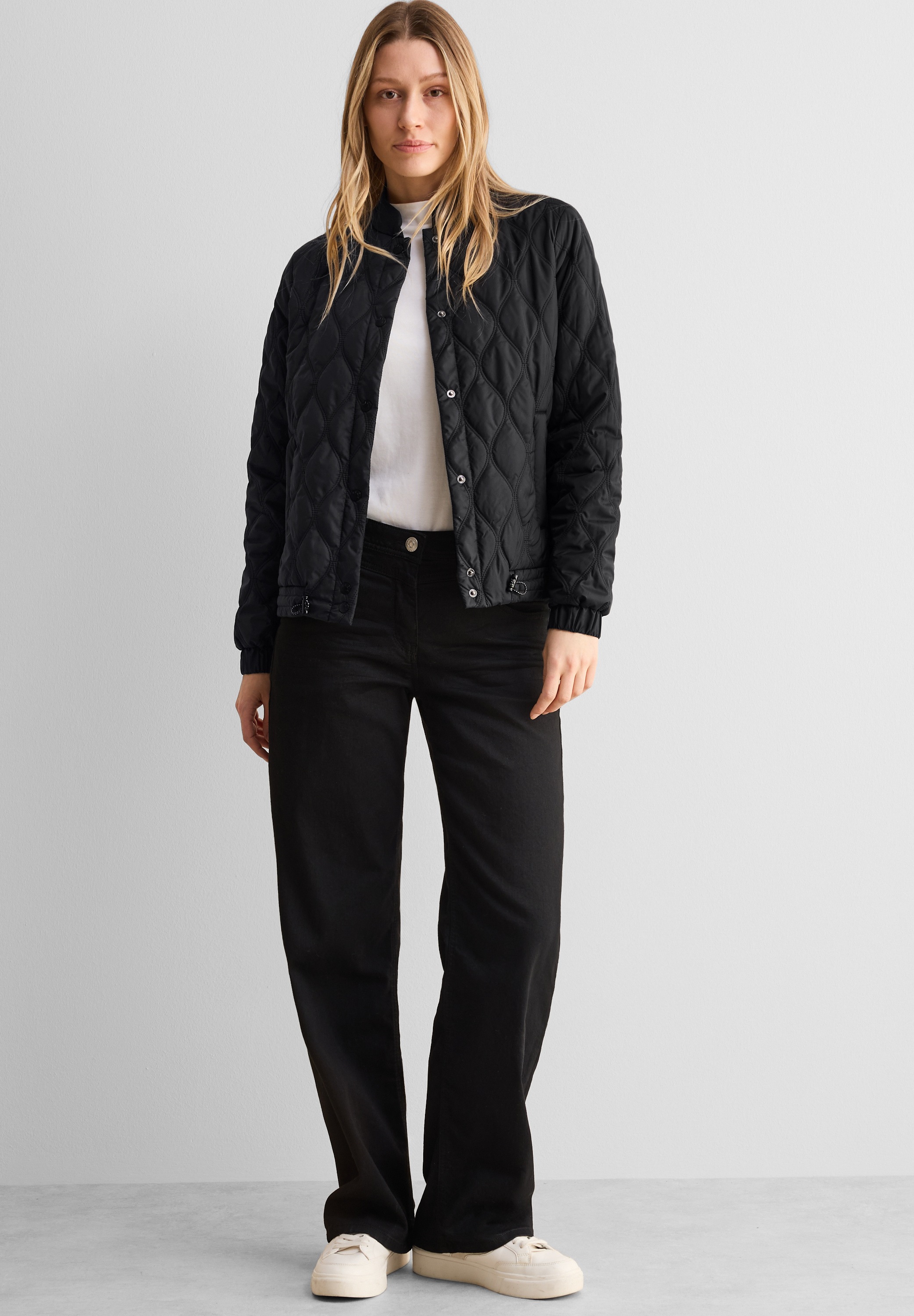 CECIL Steppjacke mit Tunnelzug am Saum günstig online kaufen