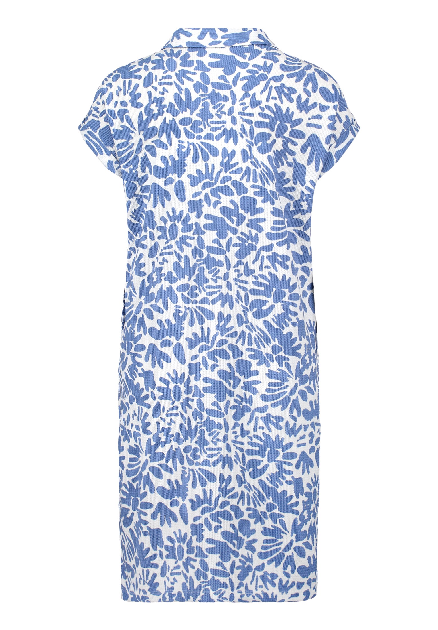 Cartoon Women's Printed Dress White/Blue Size 40 2