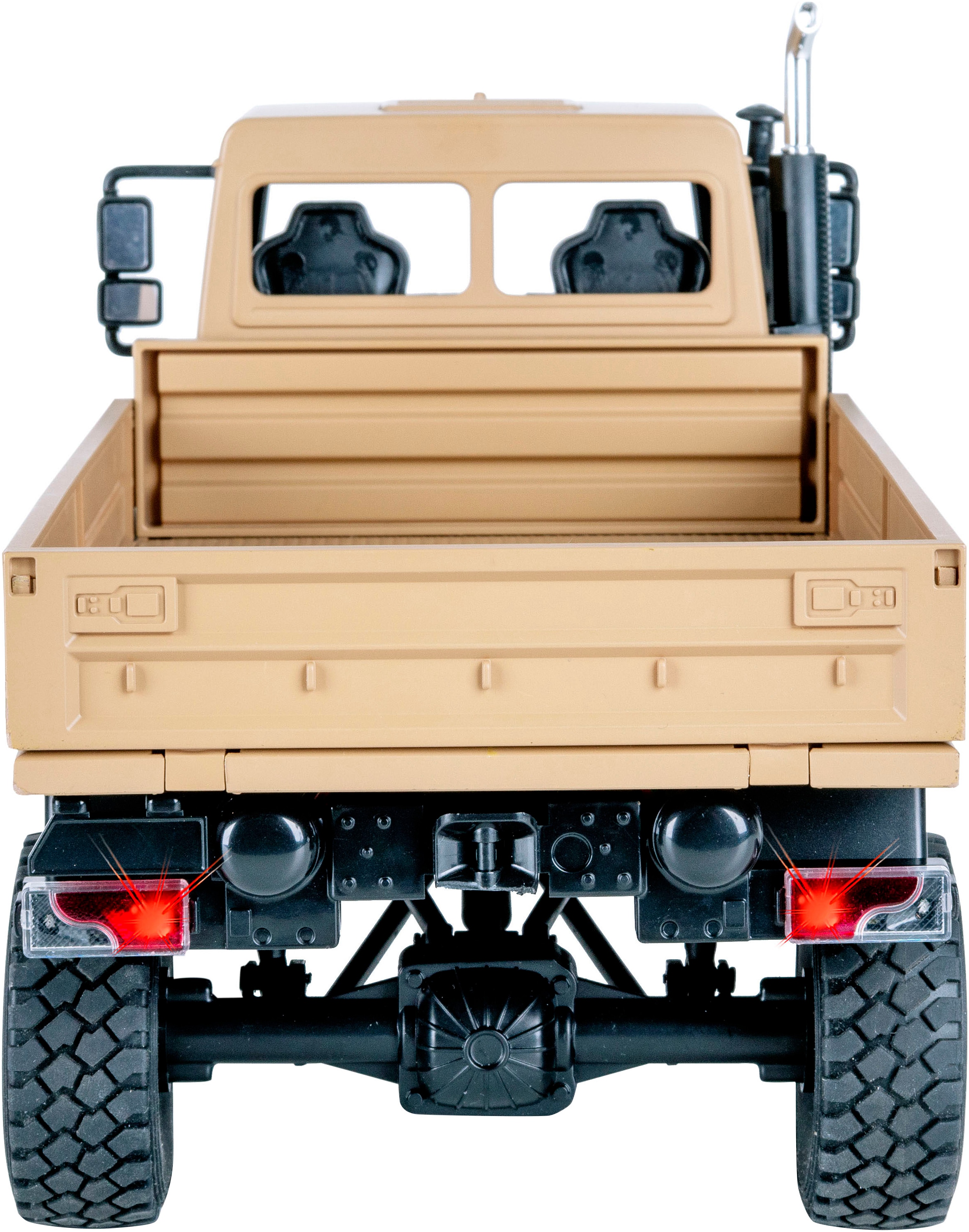 Jamara RC-LKW »Mercedes-Benz Unimog U5023 beige 2,4GHz« LED-Licht; Maßstab 1:14