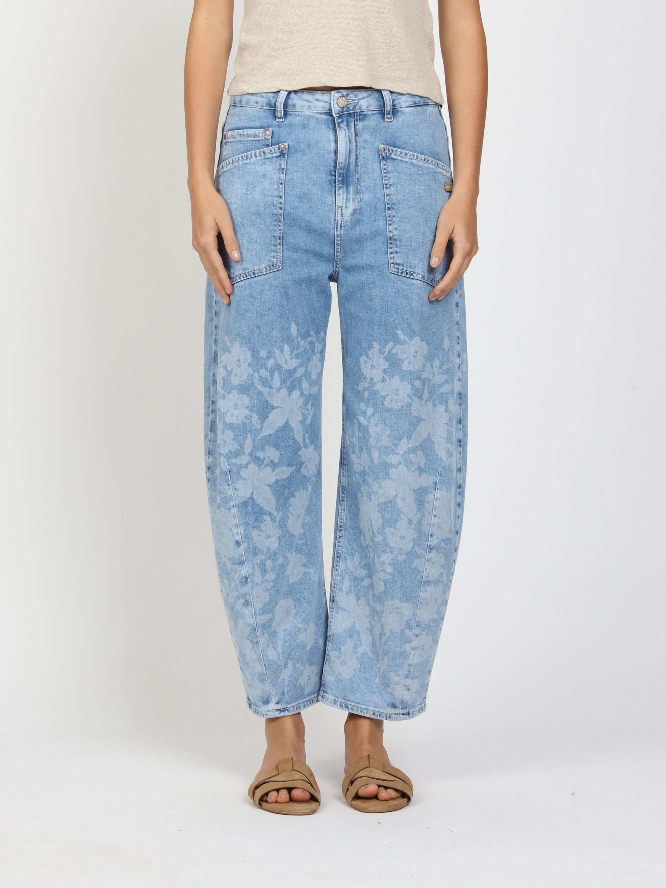 GANG 7/8-Jeans "94ODINA" mit Reißverschluss und Knopf