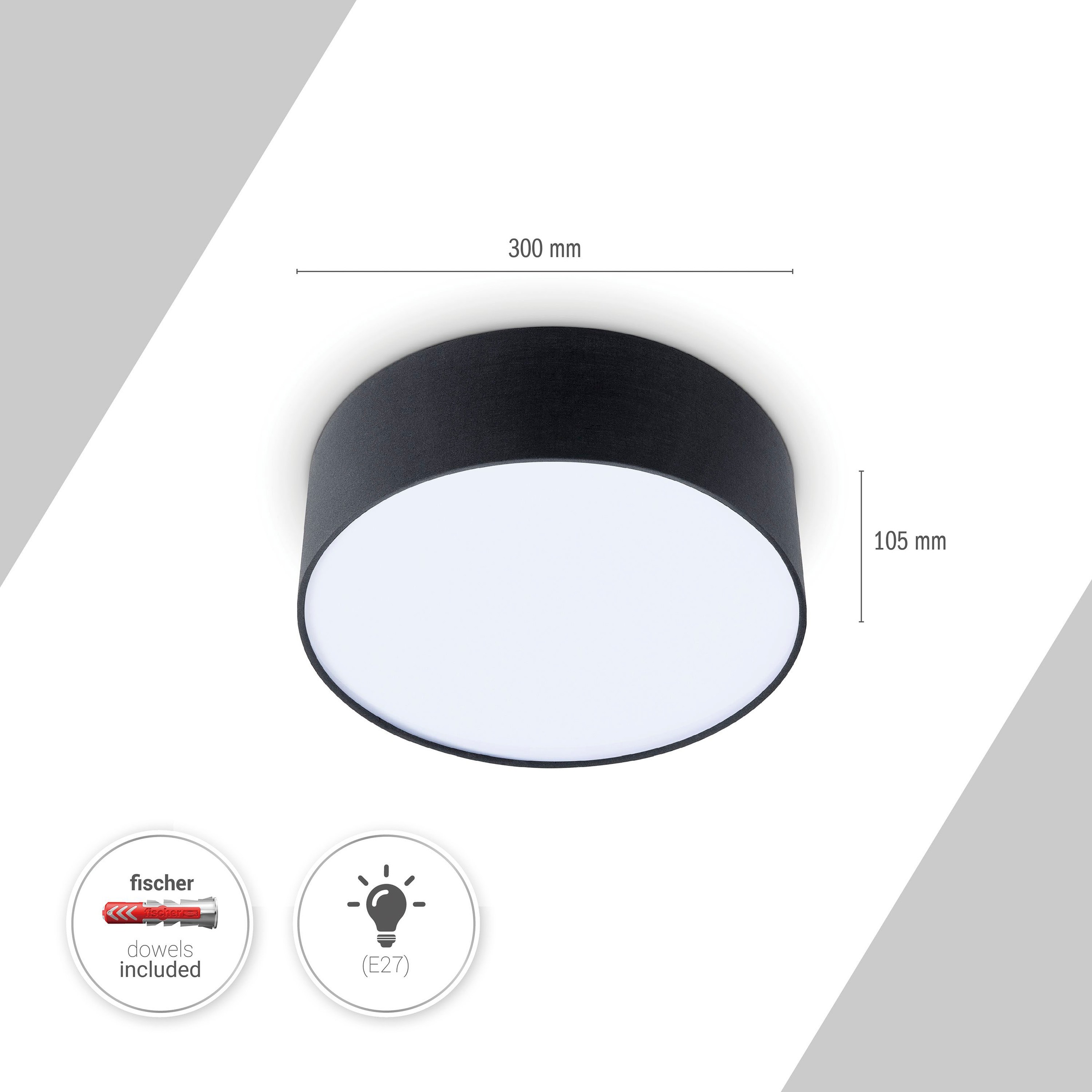 Paco Home Deckenleuchte »THOMAS« E27