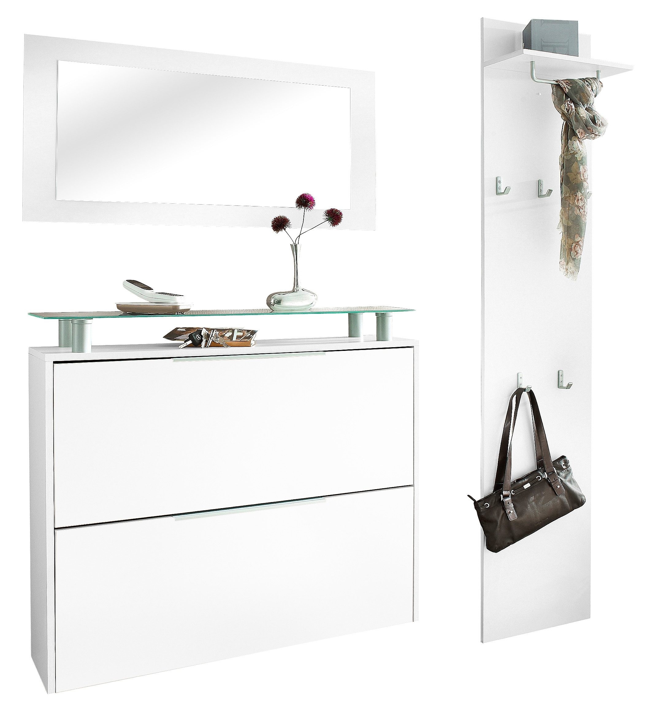 borchardt Möbel Garderoben-Set "Rena mit Schuhschrank, Paneel und Spiegel" günstig online kaufen