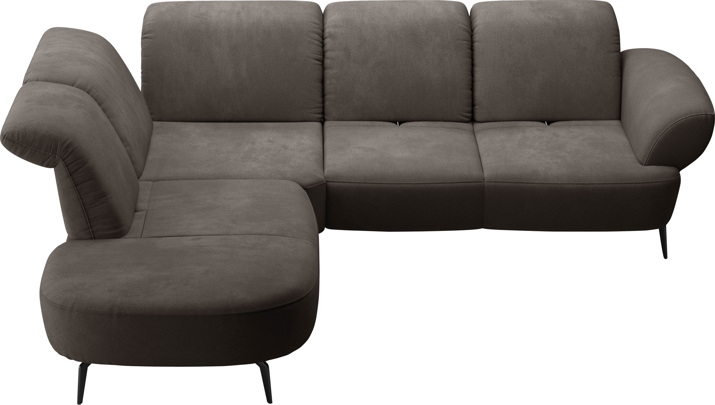 sit&more Ecksofa »Dance, L-Form, inkl. Sitztiefenverstellung«, inkl. Click&Seat, optional mit Kopfteilverstellung
