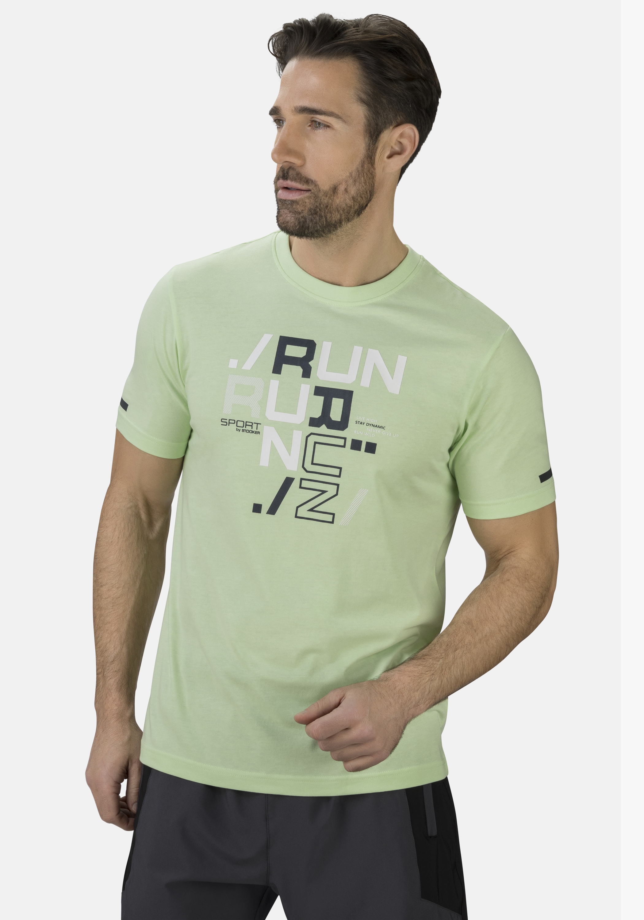 Stooker Men T-Shirt "Jersey T-Shirt Frontprint" Regular Fit Casual Single J günstig online kaufen