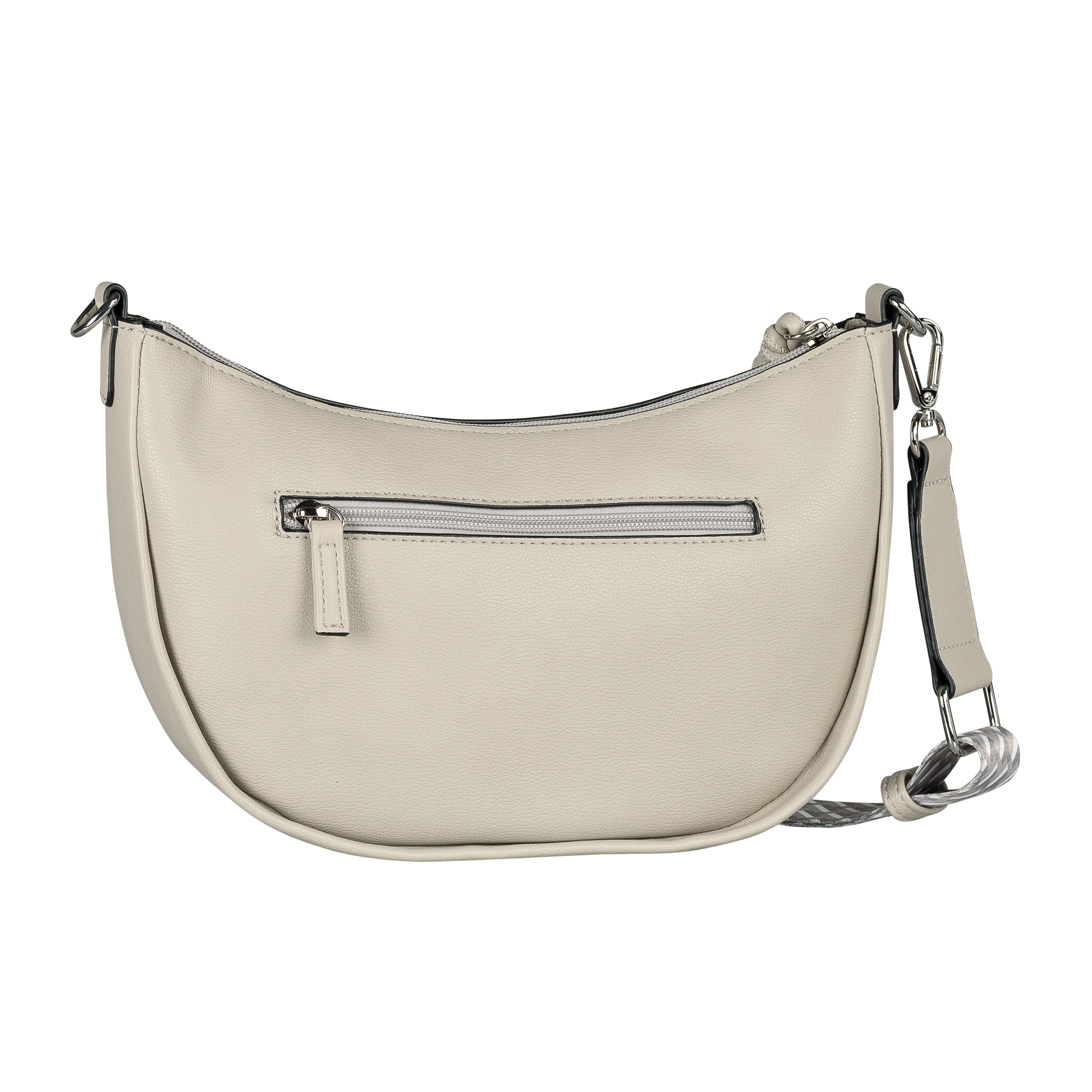 TOM TAILOR Handtasche »Tatiana«, fein gewebter dreifarbiger Gurtband mit harmonischem „T“´Logodruck