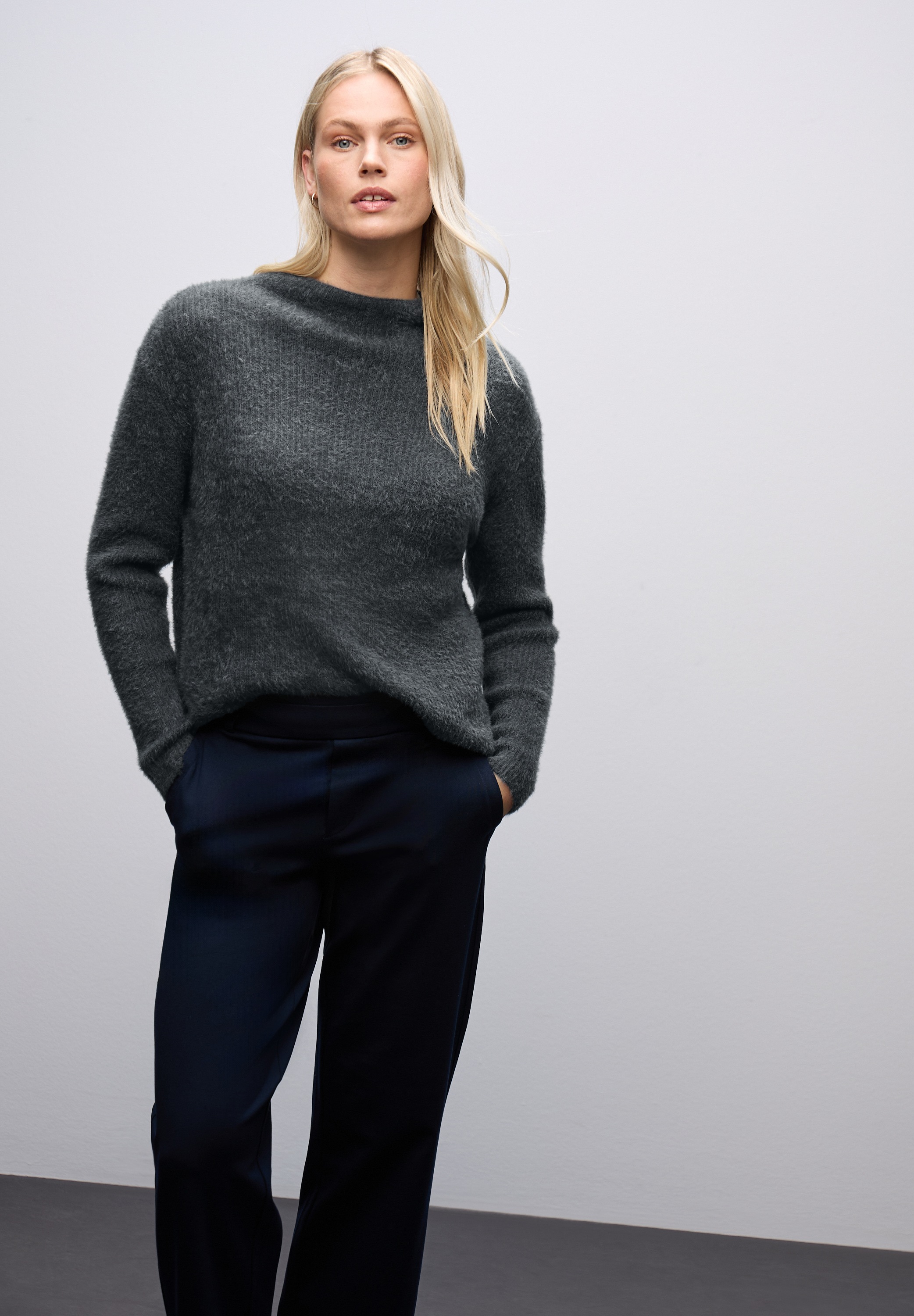 STREET ONE Stehkragenpullover mit Stehkragen günstig online kaufen