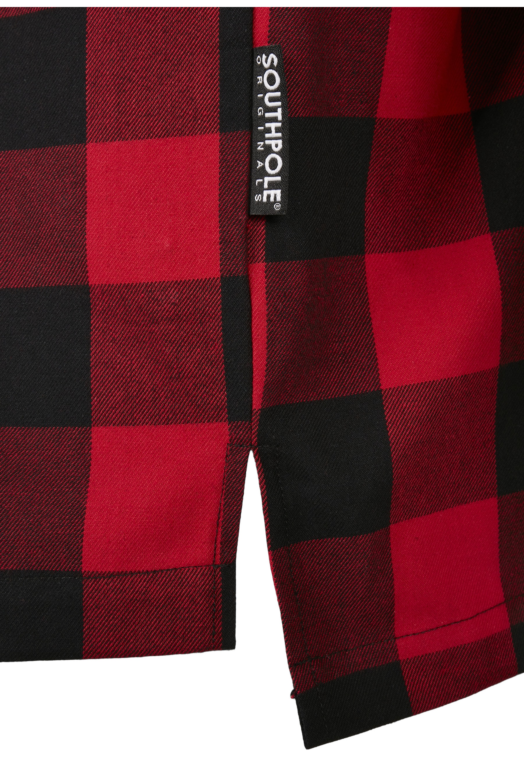 Southpole Langarm-Poloshirt »Southpole Herren Southpole Check Flannel Shirt« 1 Stk.