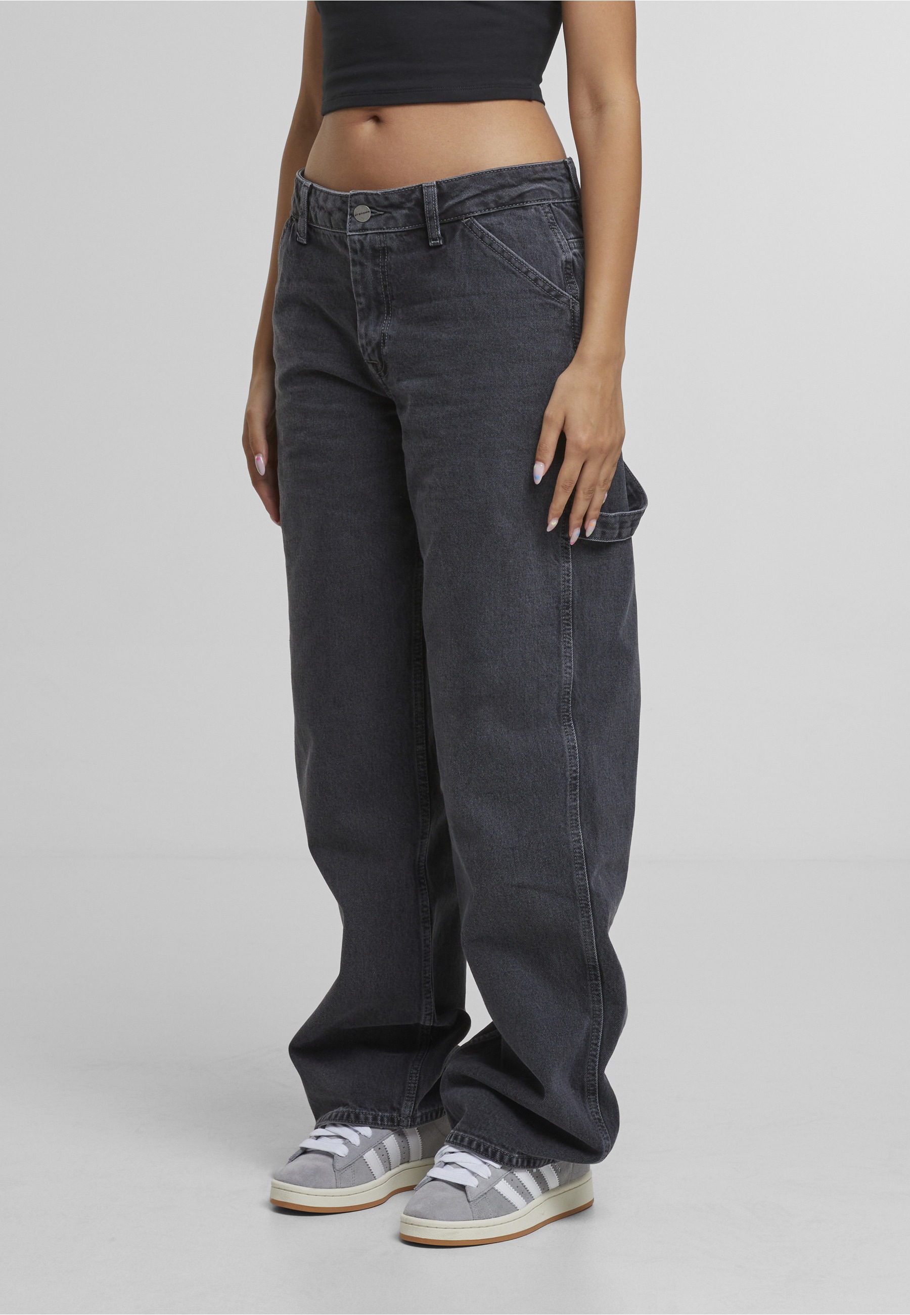 2Y Studios Anela Worker Baggy Jeans Washed Grey 30 9