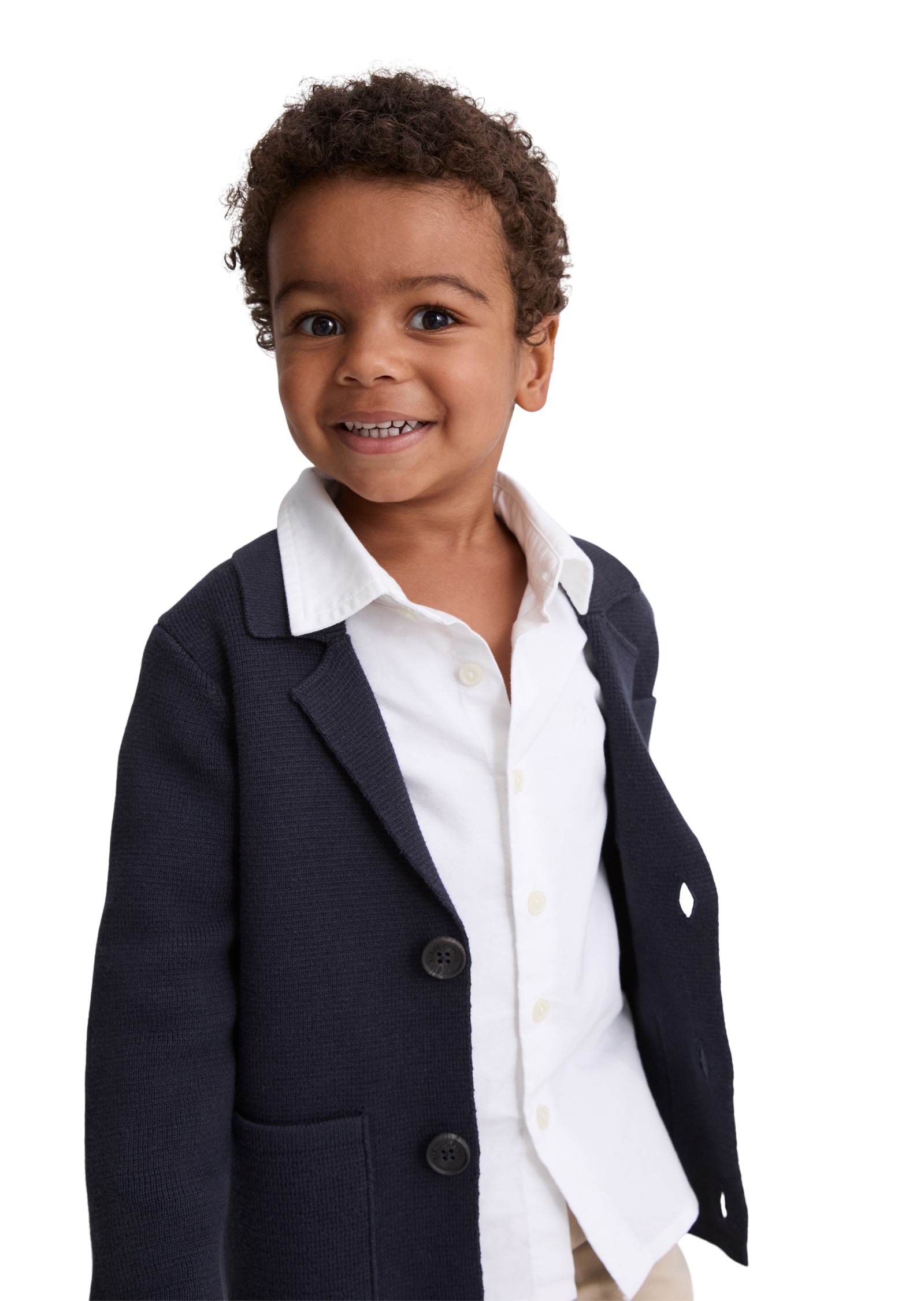 Marc O'Polo Wolljacke »aus reiner Bio-Baumwolle« ohne Kapuze