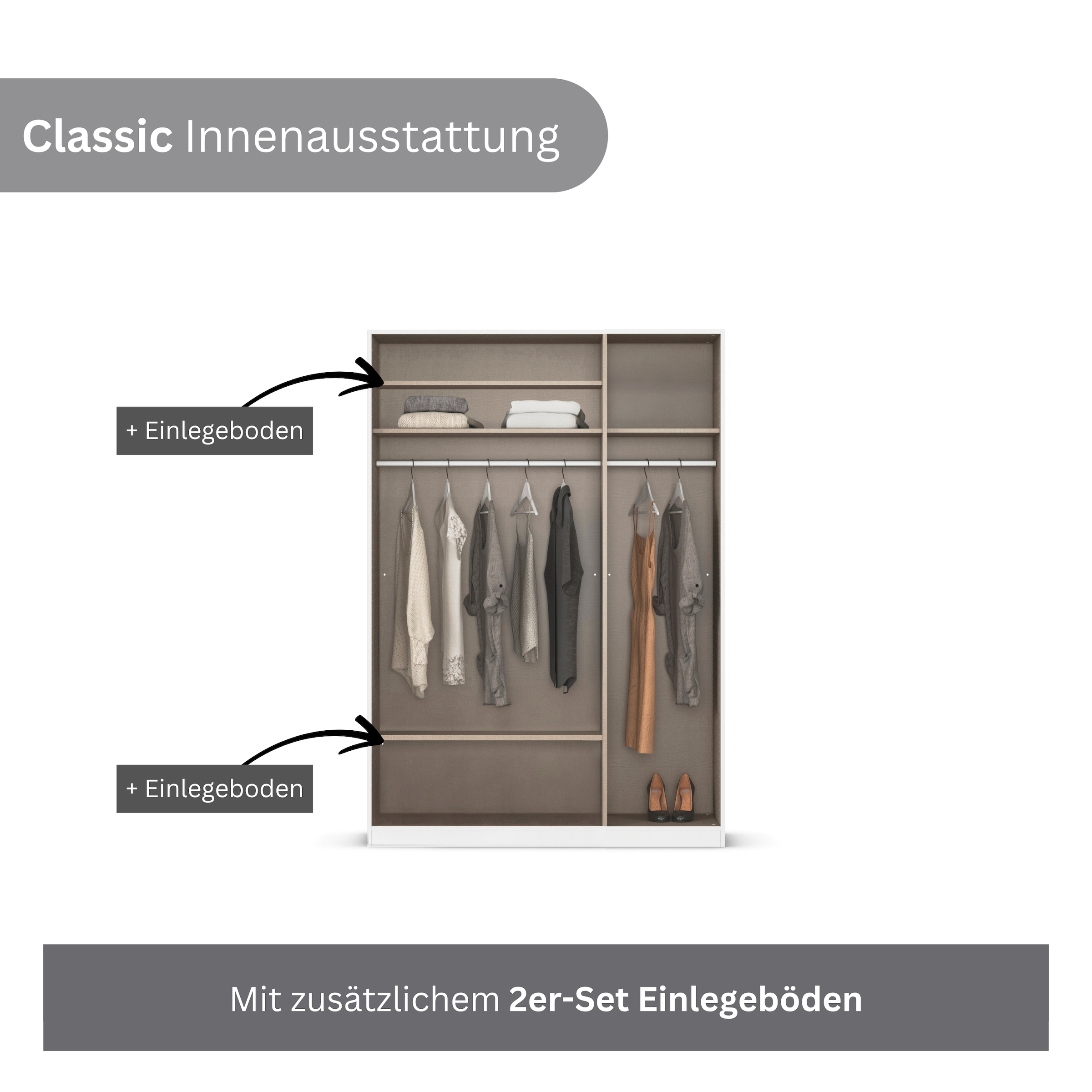 rauch Jugendzimmer-Set »Marlene«, (Set, 4 tlg., in 3 verschiedenen Ausstattungen BASIC/CLASSIC/PREMIUM), erhältlich in verschiedenen Bett- und Schrank-Breiten MADE IN GERMANY