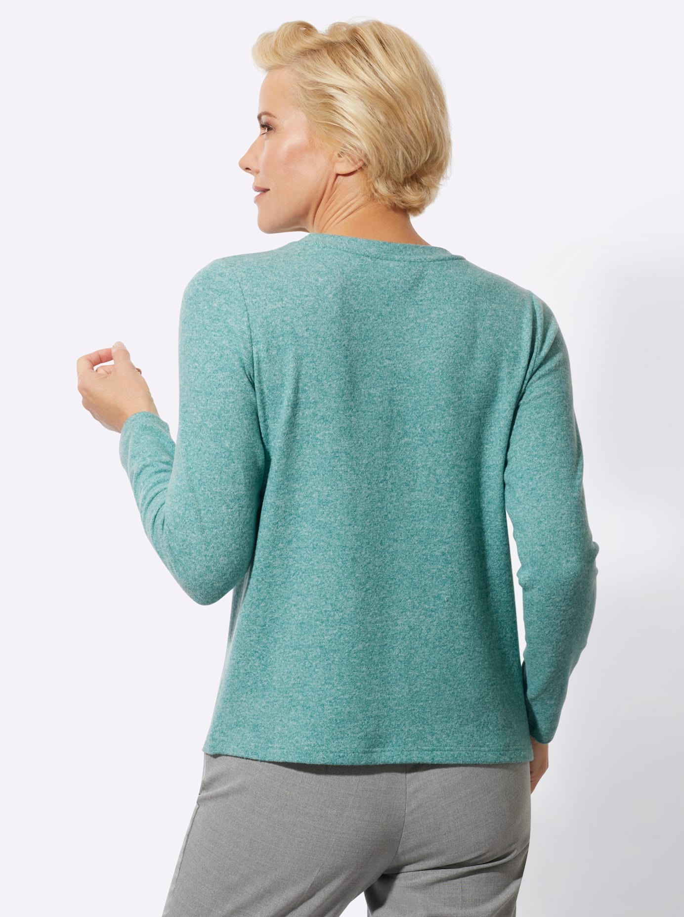 Thumbnail - Classic Rundhalsshirt "Winter-Shirt" 1 Stk. tlg.