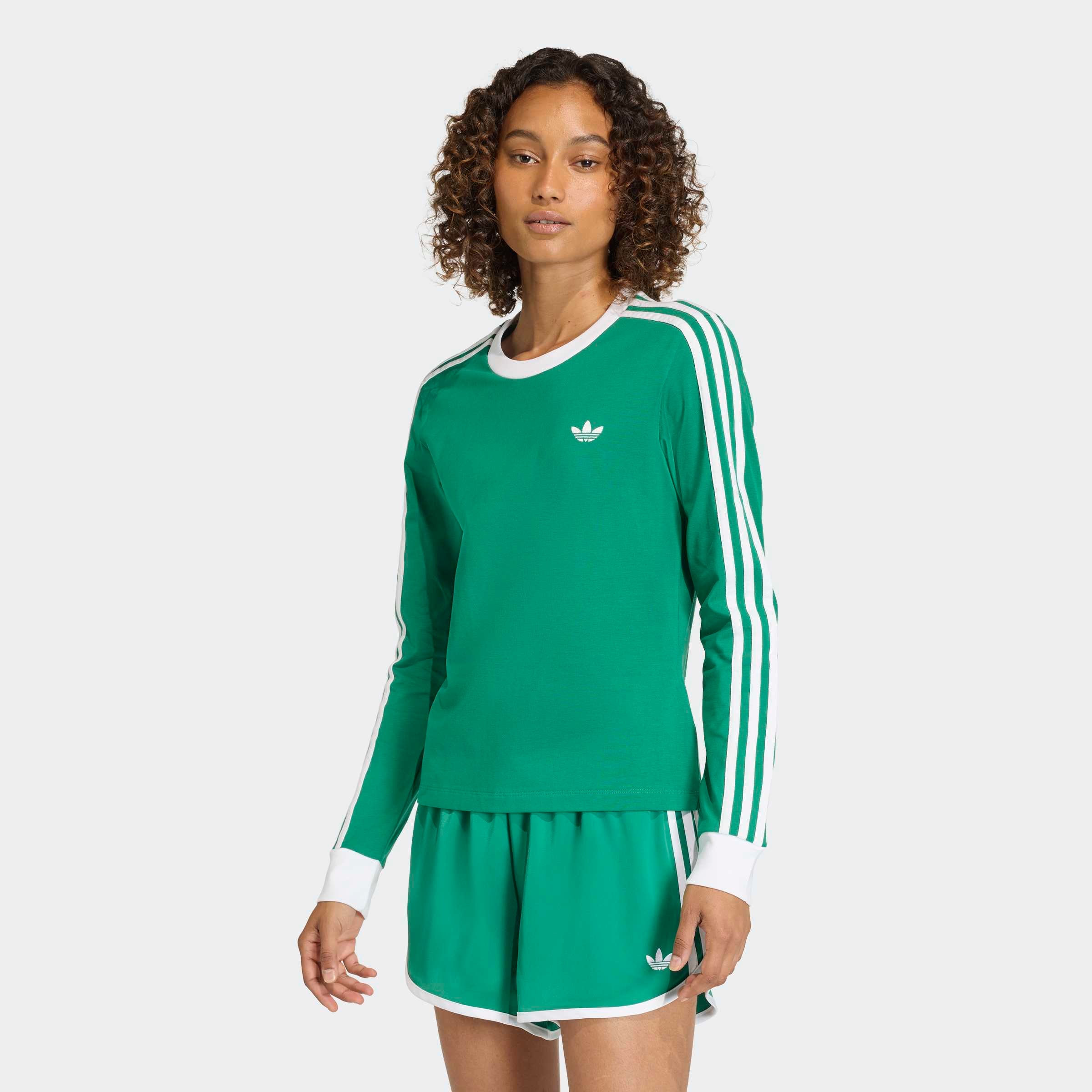 adidas Originals Langarmshirt "3-STREIFEN LANGÄRMLIGES, SCHMAL GESCHNITTEN" günstig online kaufen