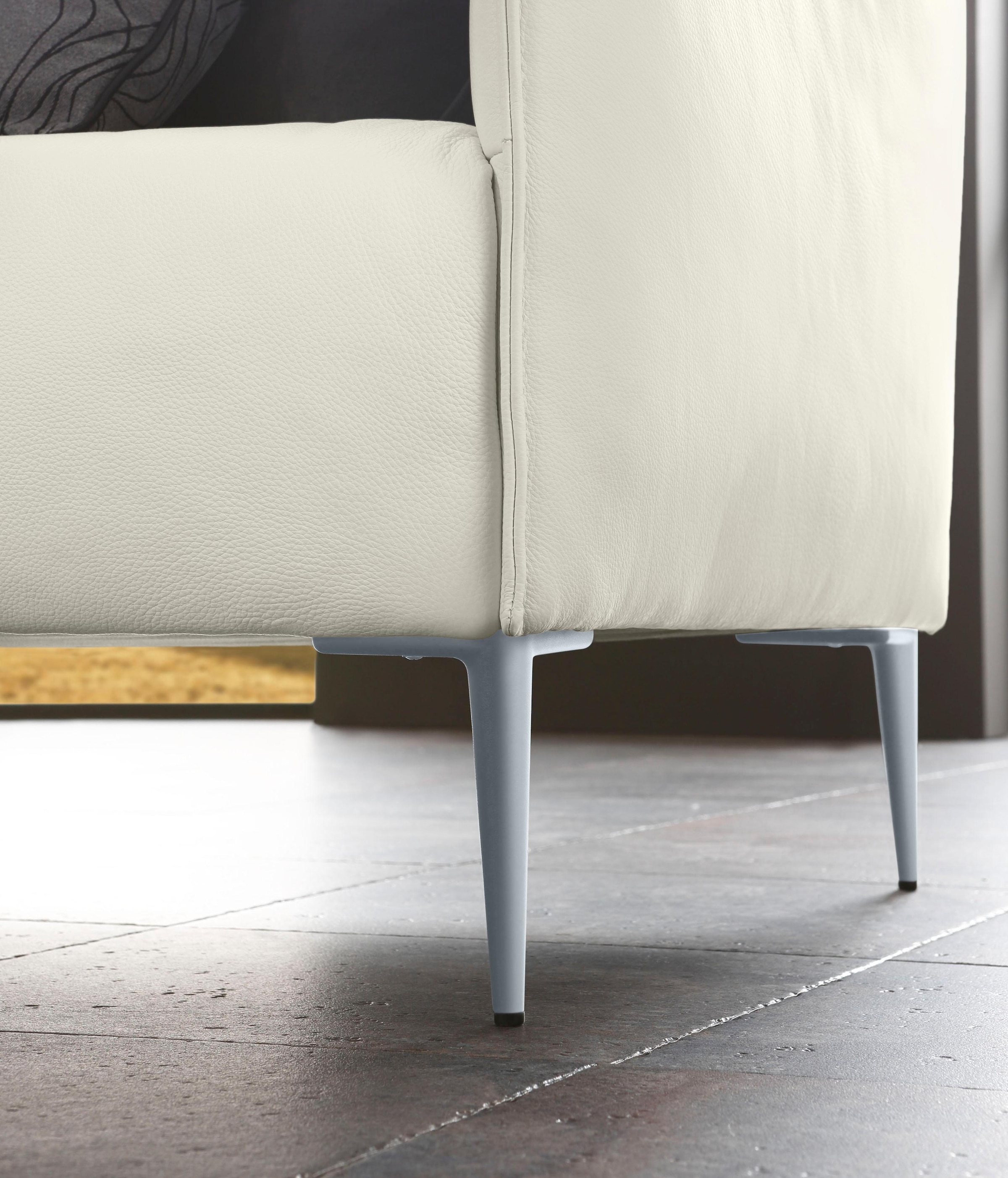 W.SCHILLIG 3-Sitzer »sally«, mit Metallfüßen in Silber matt, Breite 224 cm