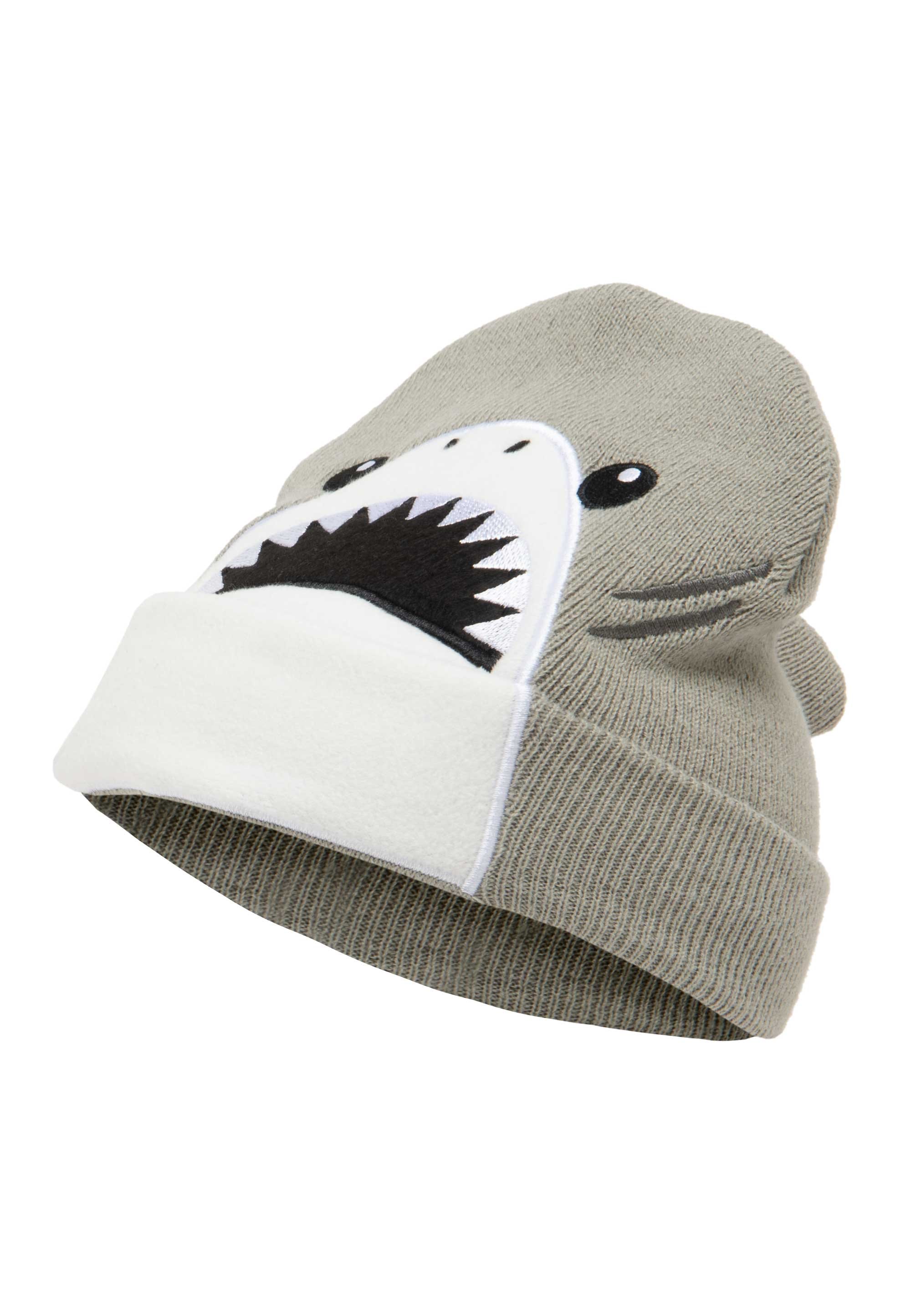 LOGOSHIRT Beanie »Harald der Hai - Mascot«, mit detailreicher Stickerei