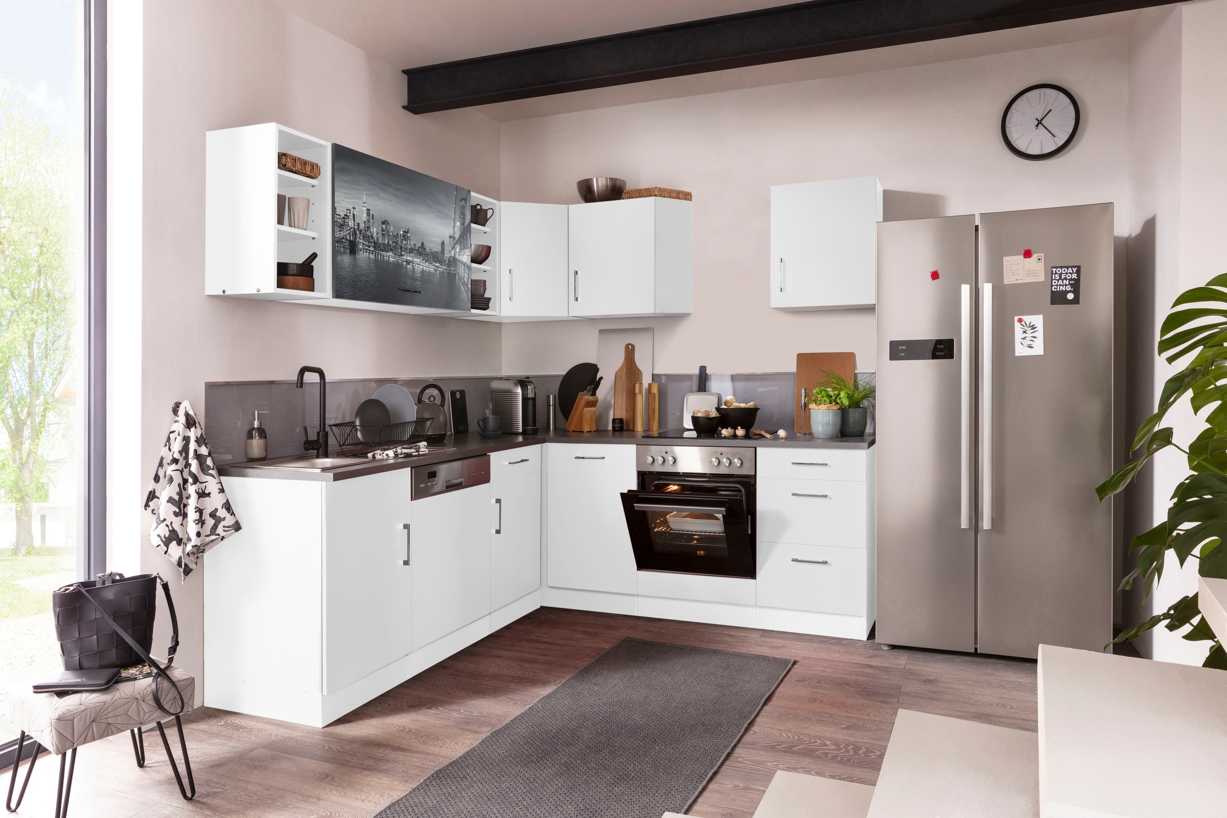 KOCHSTATION Küchenzeile "KS-Paris – Küchen mit einzigartigen Fotomotiven au günstig online kaufen