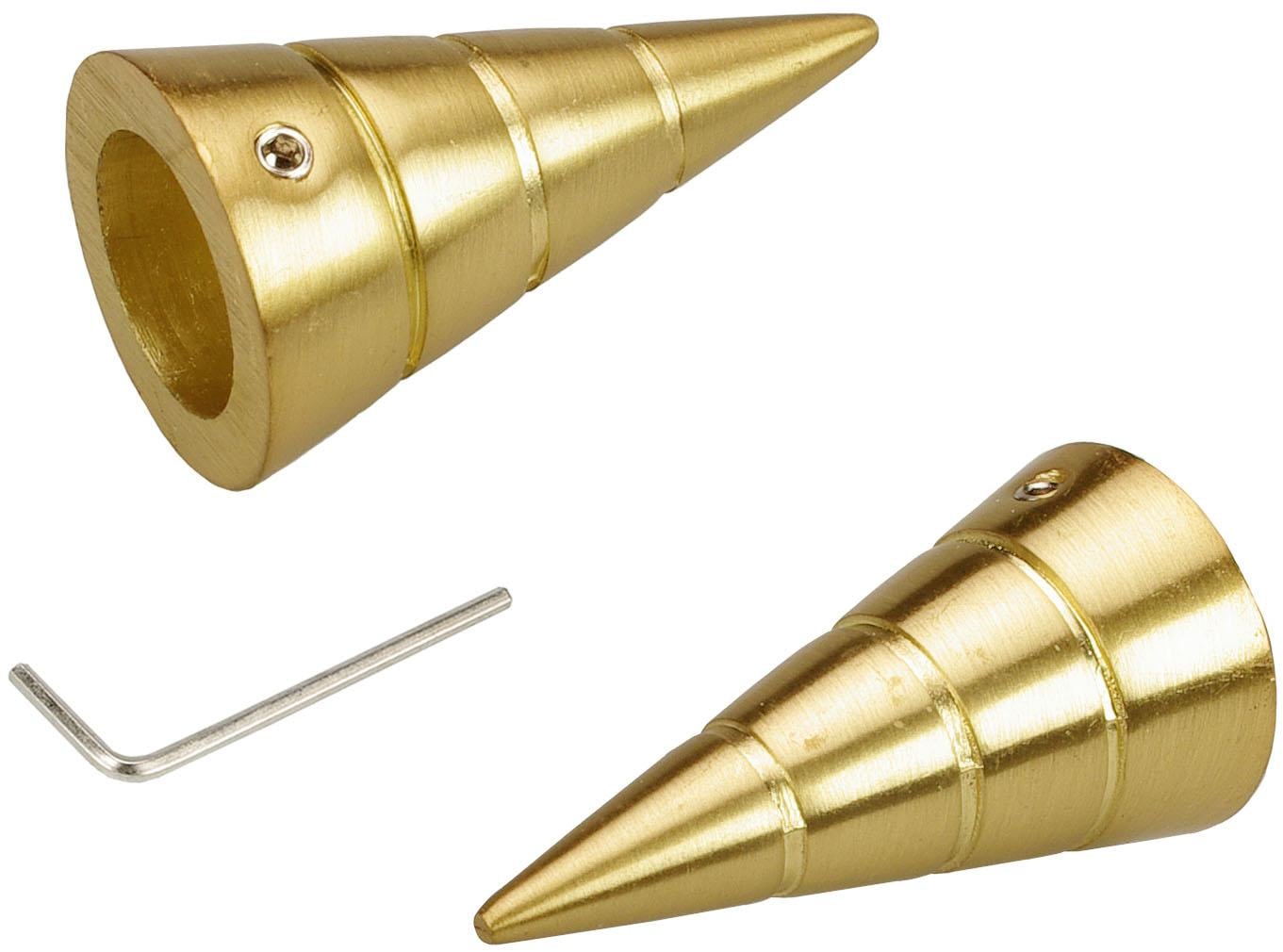 Liedeco Gardinenstangen-Endstück "Kegel" für Gardinenstangen Ø 16 mm günstig online kaufen