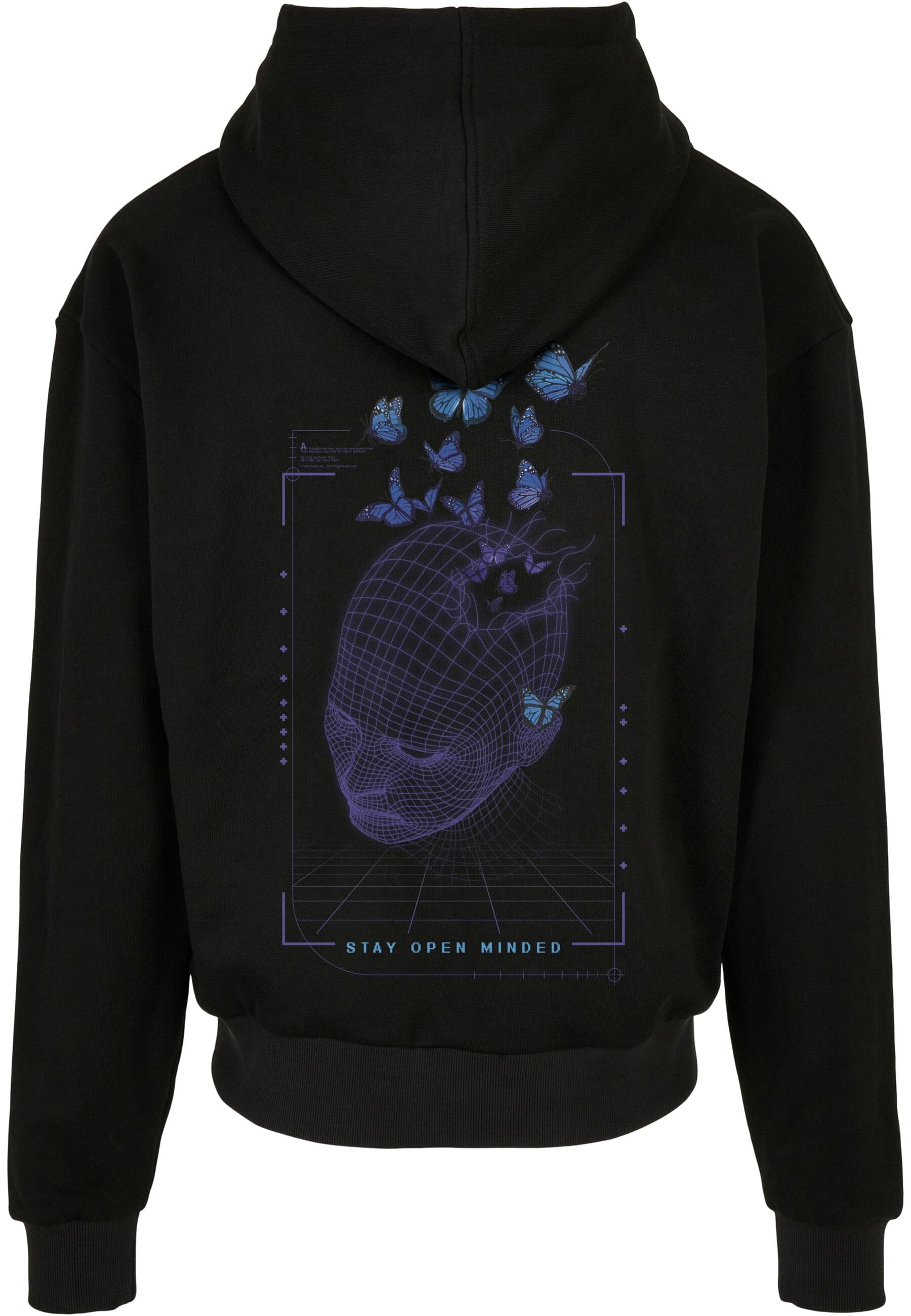 Thumbnail - MisterTee Sweatjacke "MisterTee Herren Grid Head Butterfly Oversize Hoody"