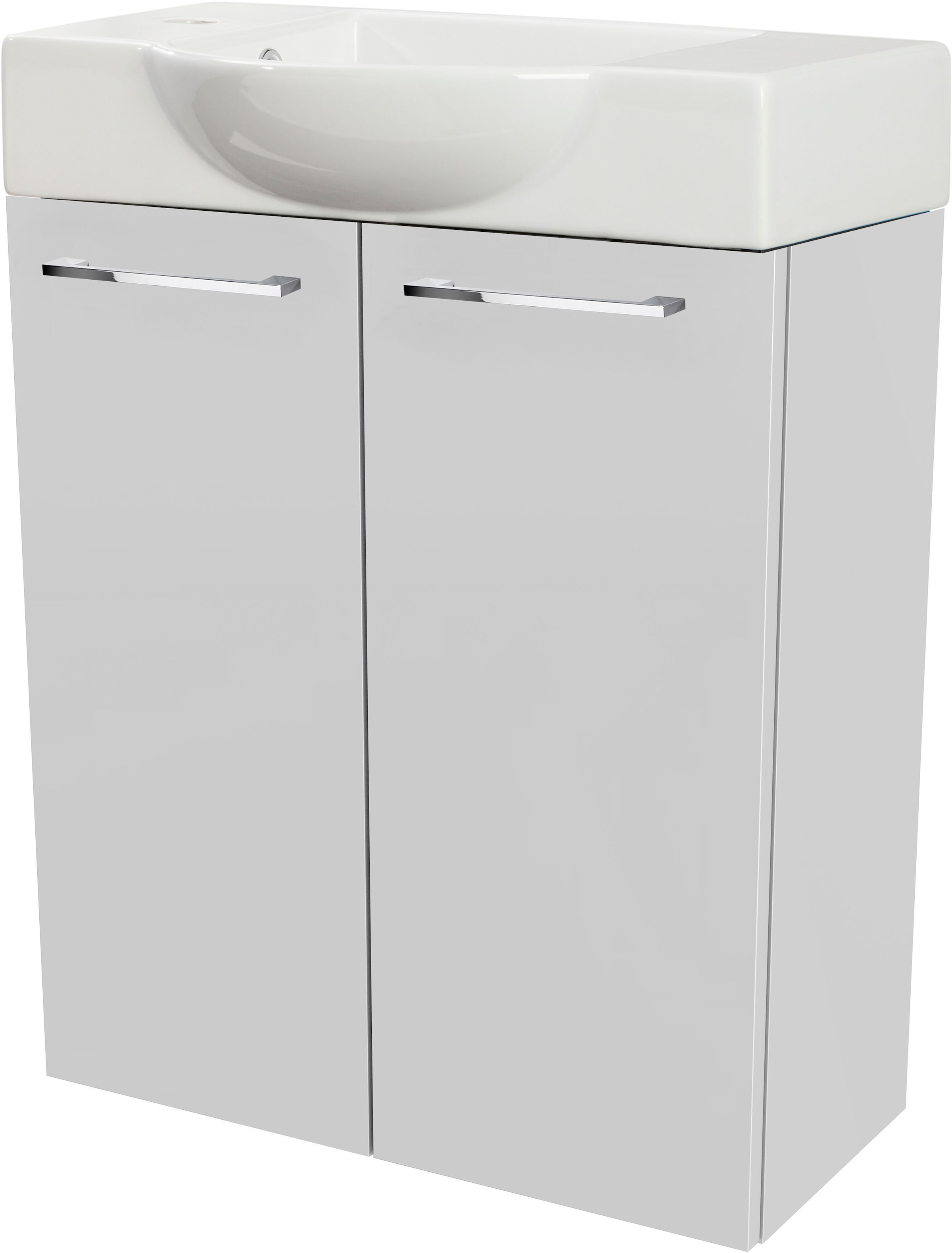 FACKELMANN Waschtisch "SBC" Set, bestehend aus Becken und Unterbau, Breite ca. 55 cm