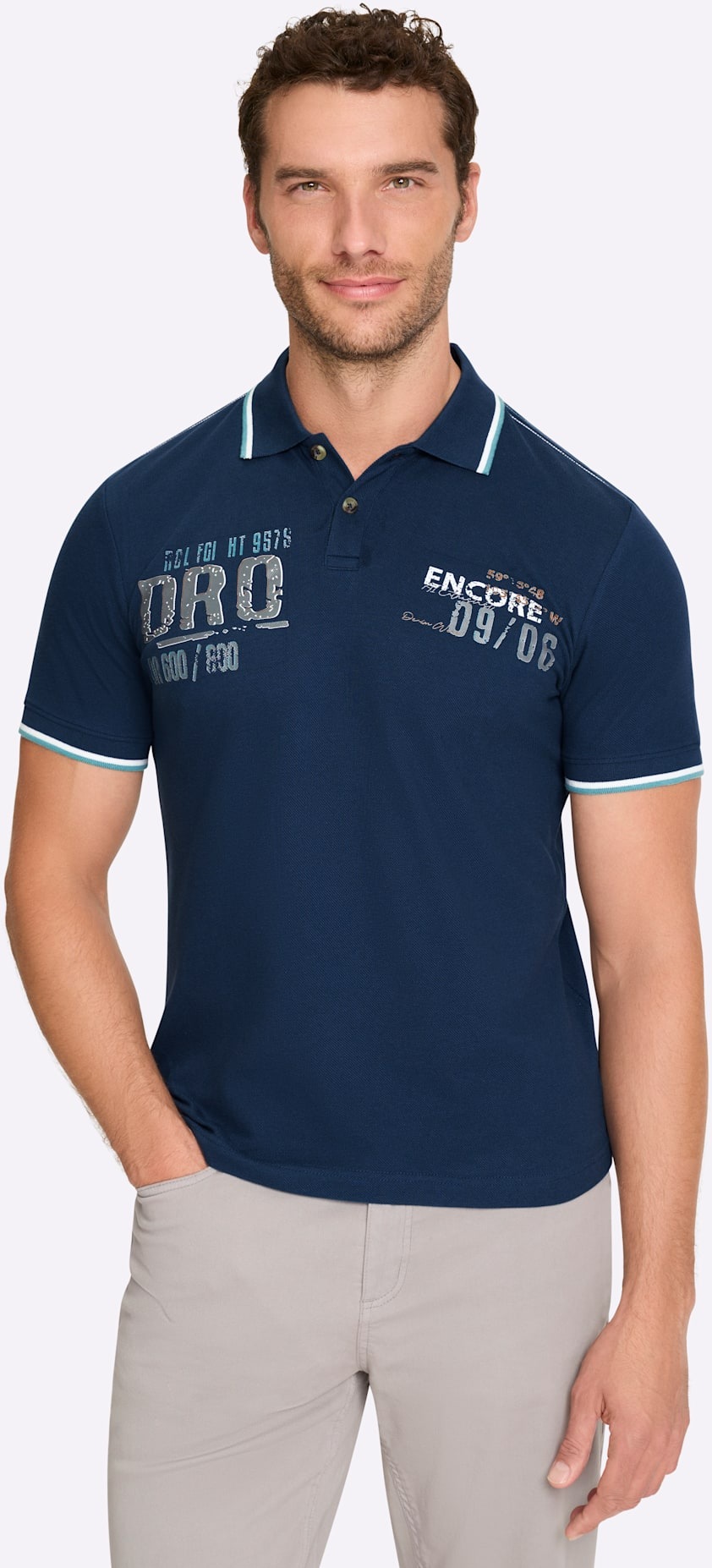 Catamaran Kurzarmshirt "Kurzarm-Poloshirt" 1 tlg. günstig online kaufen