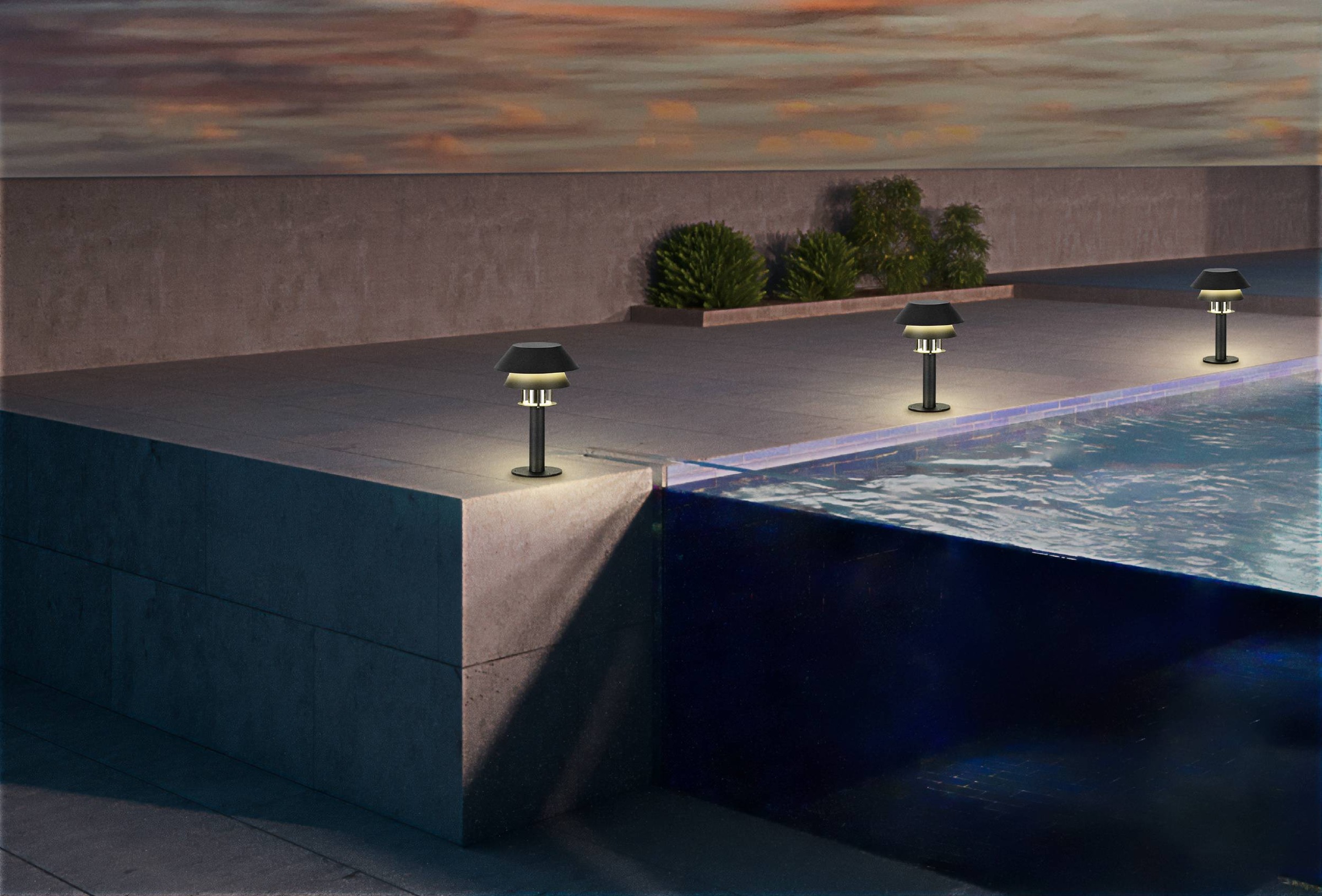 EGLO Sockelleuchte "Chiappera Sockelleuchte, Außenlampe, Pollerleuchte, Met günstig online kaufen