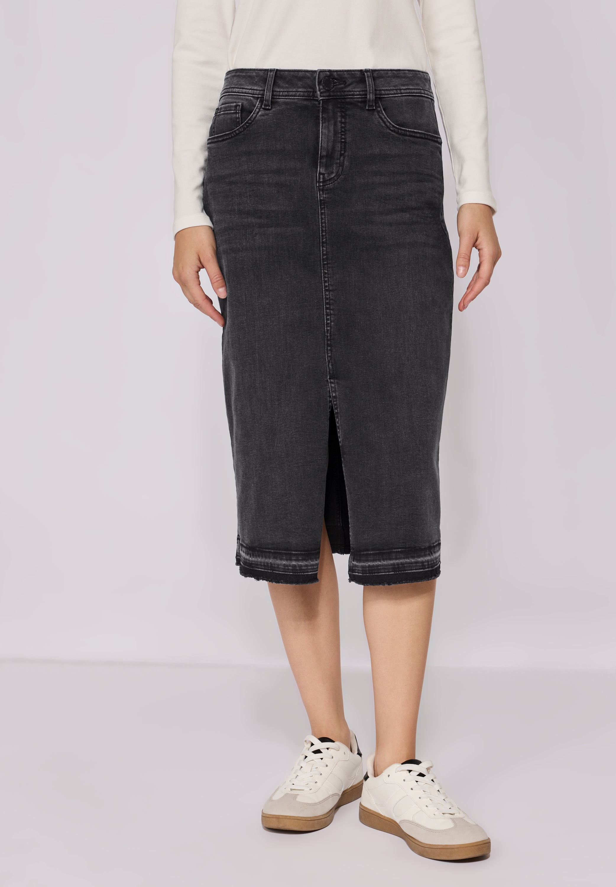 STREET ONE STUDIO Jeansrock, High Waist günstig online kaufen