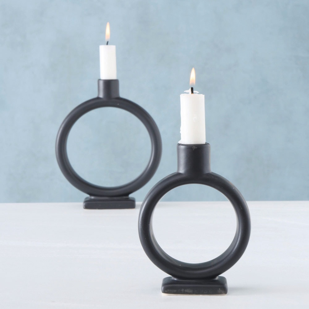 »Valongo, St.), BOLTZE Look 2 Kerzenhalter Steingut, kaufen | (Set, im aus skandinavischen BAUR Weihnachtsdeko«,