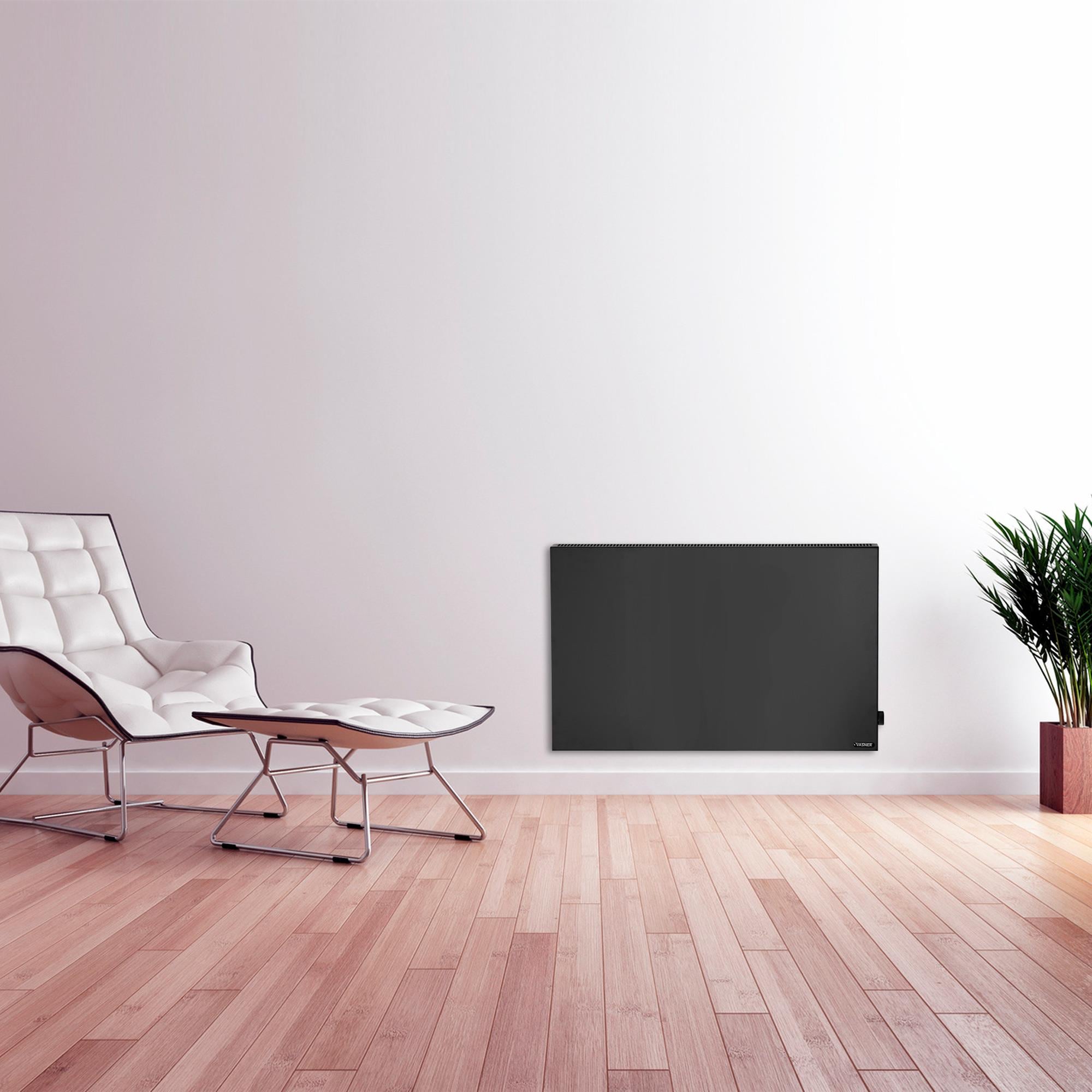 Vasner Elektro-Heizkörper »Konvi schwarz 600 W« Hybrid Infrarotheizung mit Thermostat