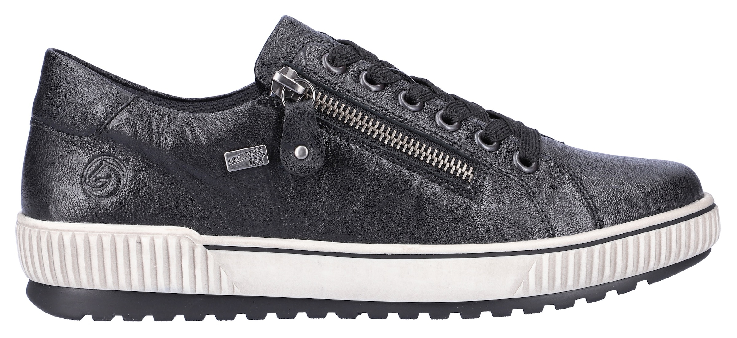 Remonte Plateausneaker, Freizeitschuh, Halbschuh, Schnürschuh mit Außenreißverschluss