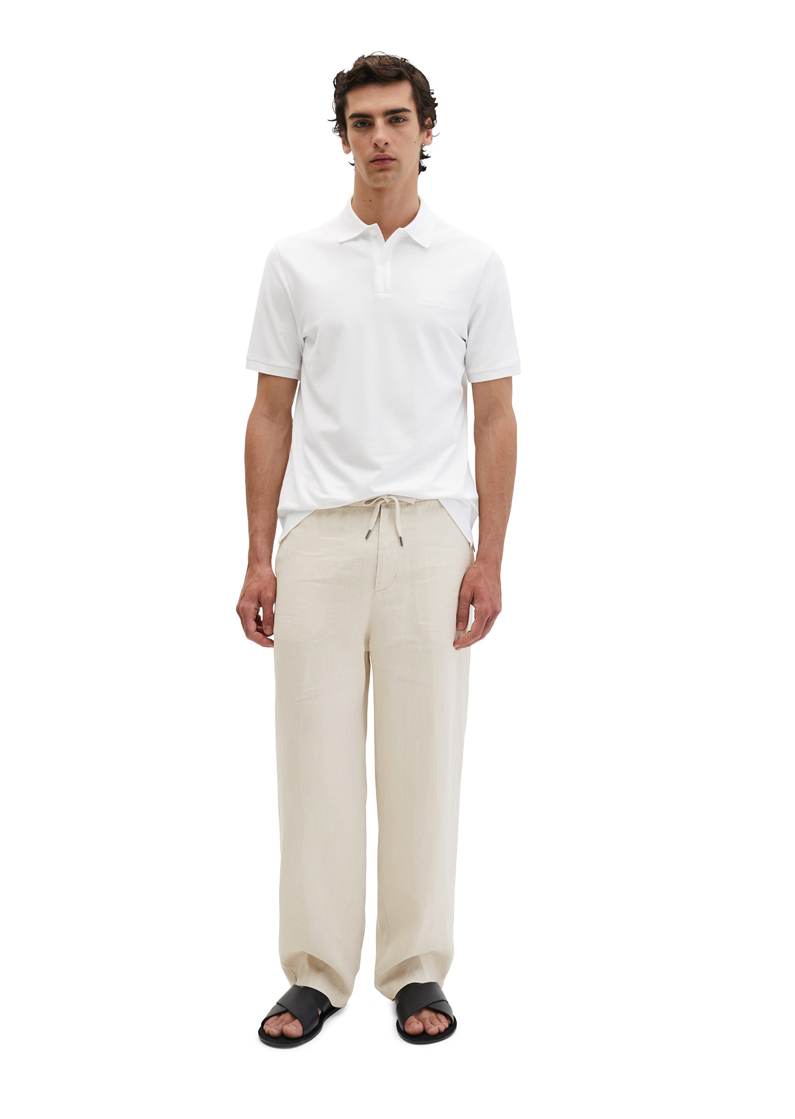 Marc O'Polo Poloshirt »aus mittelschwerem Bio-Baumwoll-Viskose-Mix«