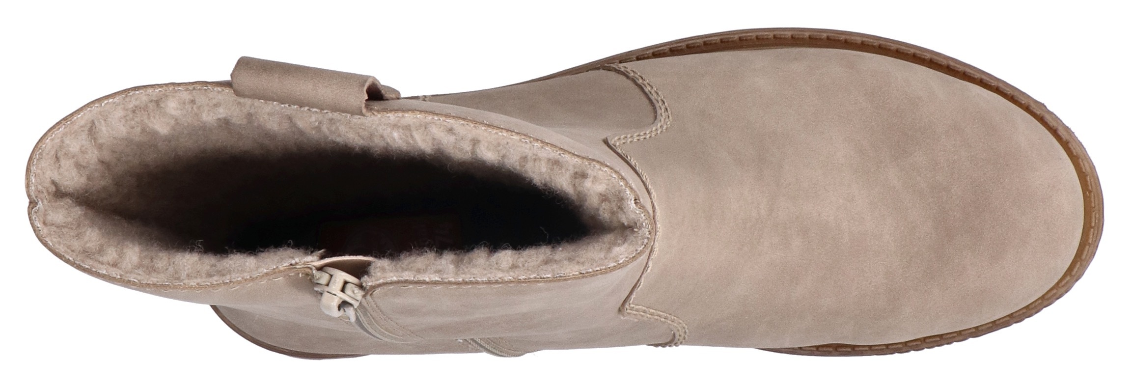 Rieker Winterstiefelette, Winterboots, Profilsohle, mit Innenreißverschluss