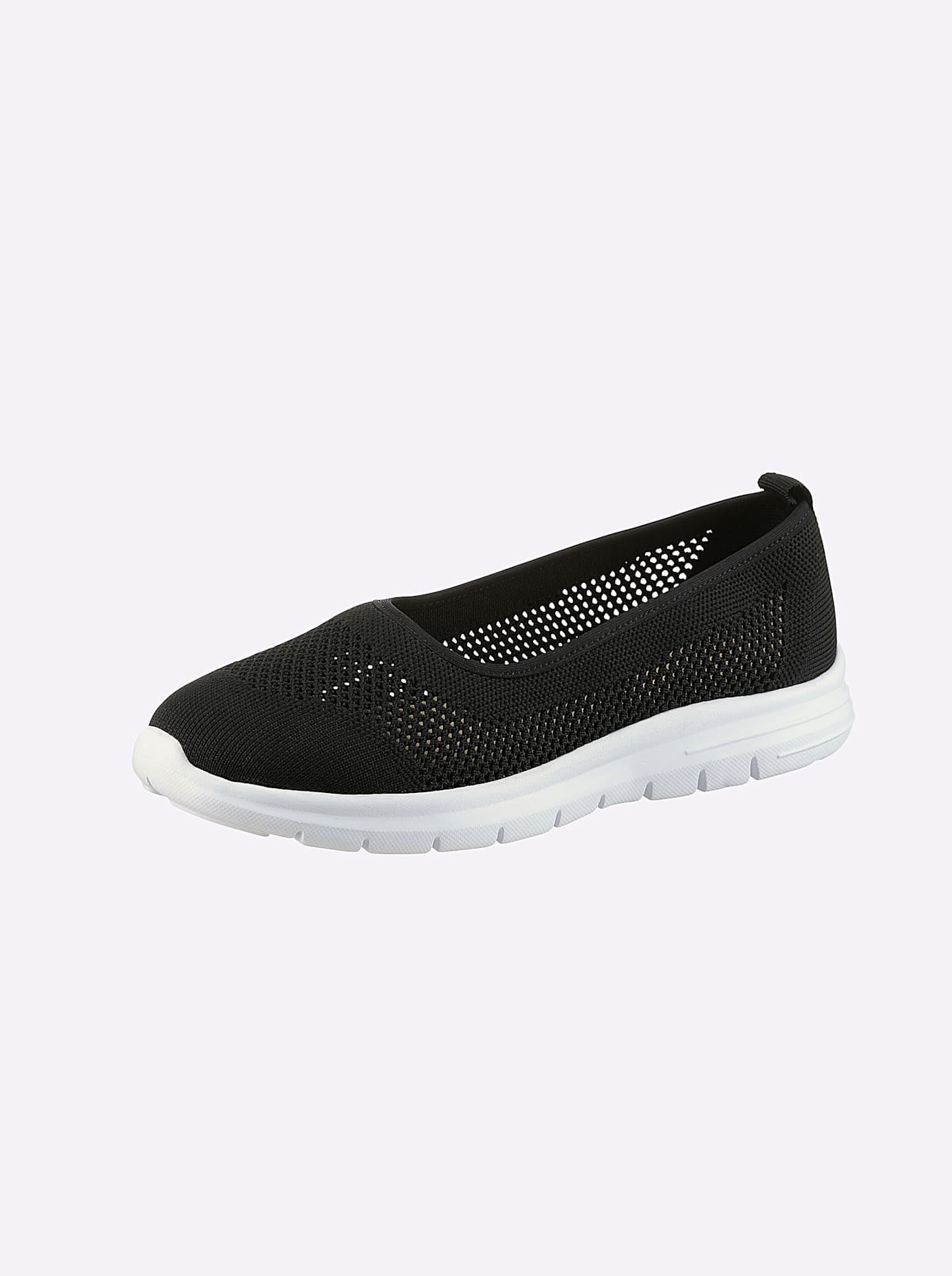 Ballerina ANDREA CONTI, Damen, Gr. 41, schwarz, Textil, Schuhe Ballerina