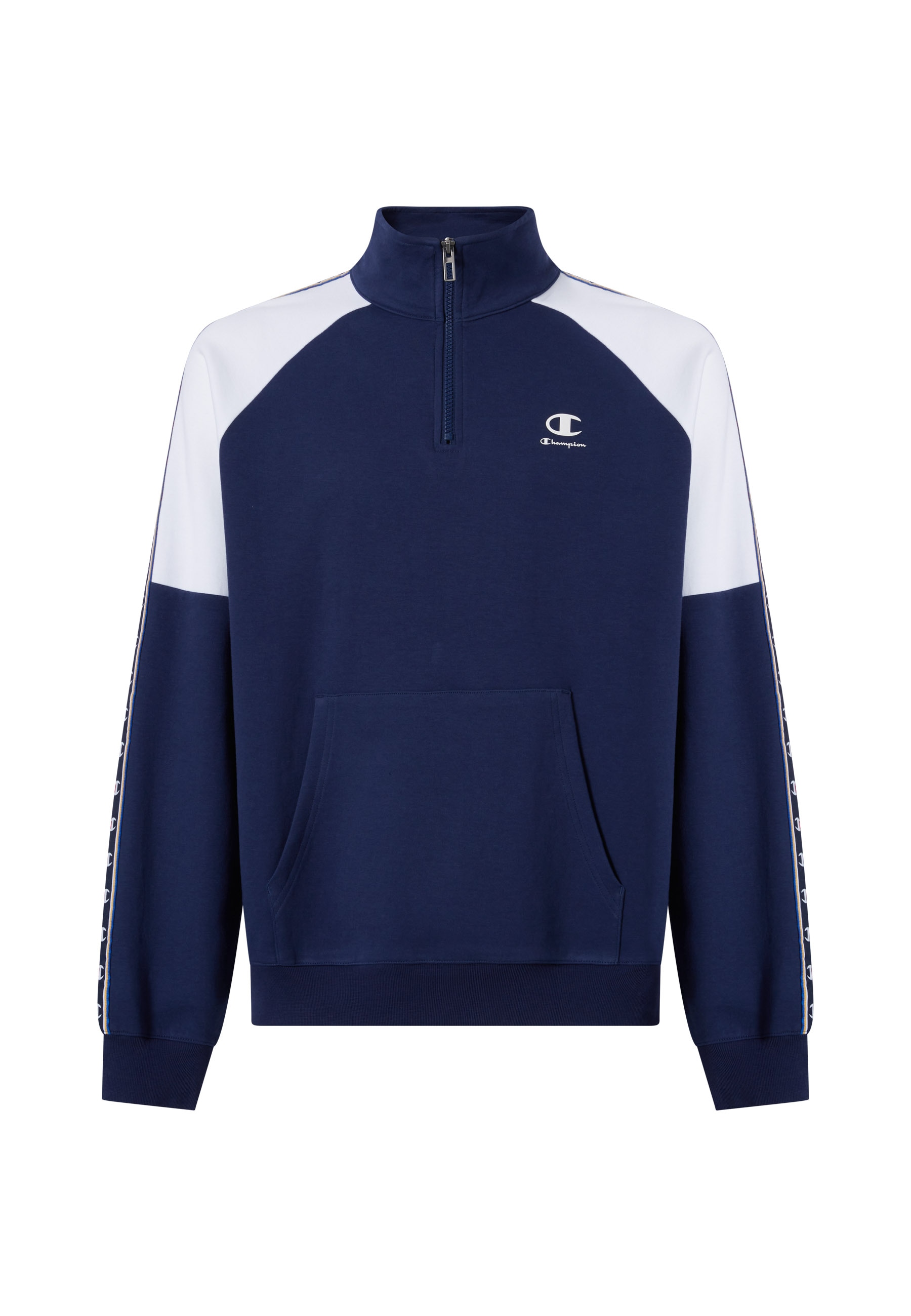 Champion Sweatshirt »Sports-inspired Interlock Half Zip Sweatshirt with Tape detailing«, komfortabler Schnitt, sportlicher Stil, Rundhalsausschnitt
