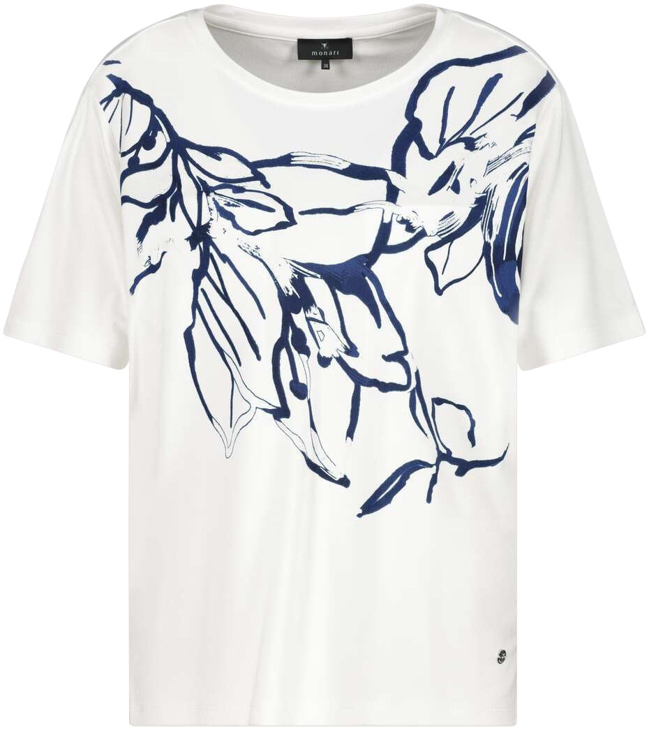 Monari Rundhalsshirt, mit Blumendruck