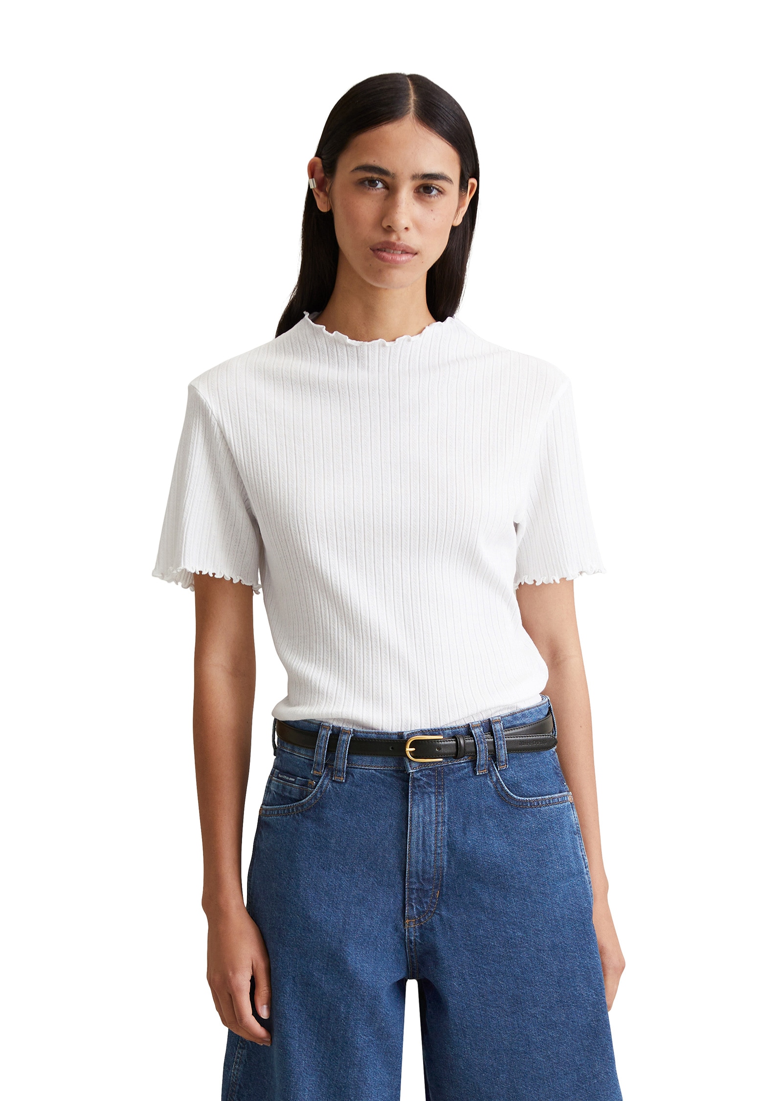 Marc OPolo DENIM T-Shirt "aus modernem Ribbjersey" günstig online kaufen