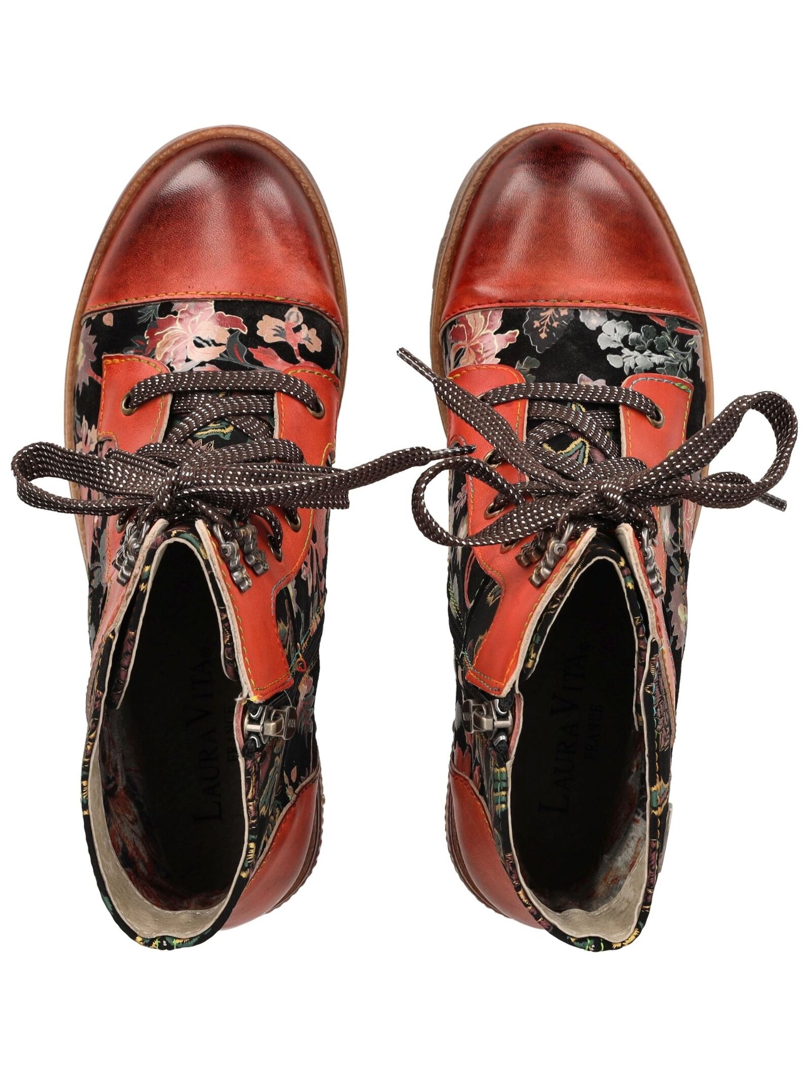 LAURA VITA Schnürstiefelette »LAURA VITA Stiefelette Leder/Textil«
