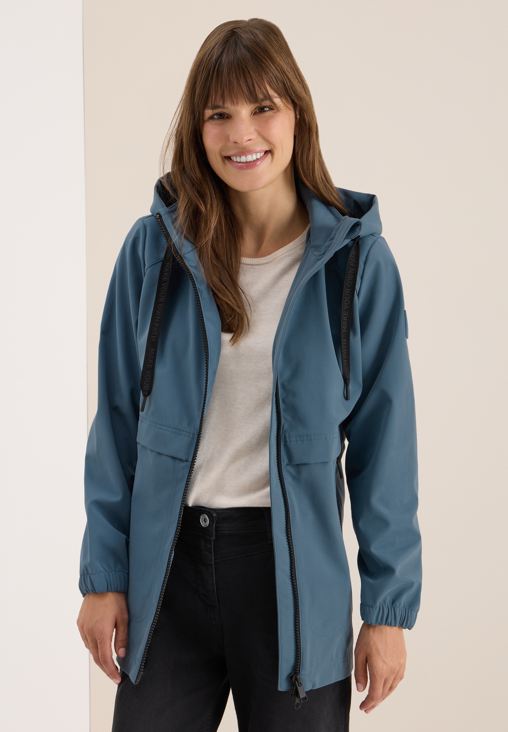 Cecil Outdoorjacke, mit Kapuze, mit Kapuze mit Tunnelzugband günstig online kaufen